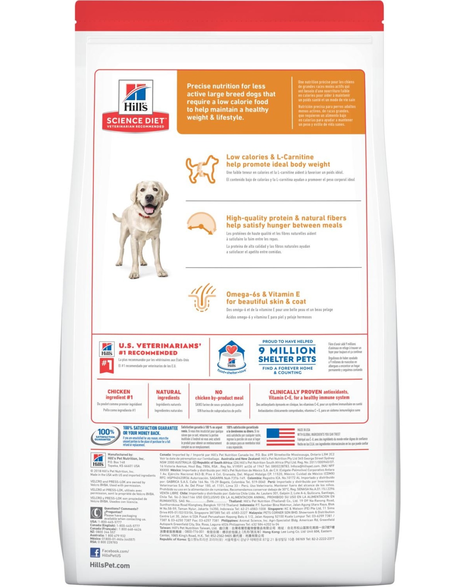 Hill's Science Diet HILL'S SCIENCE DIET CANINE LIGHT LARGE BREED 15LBS