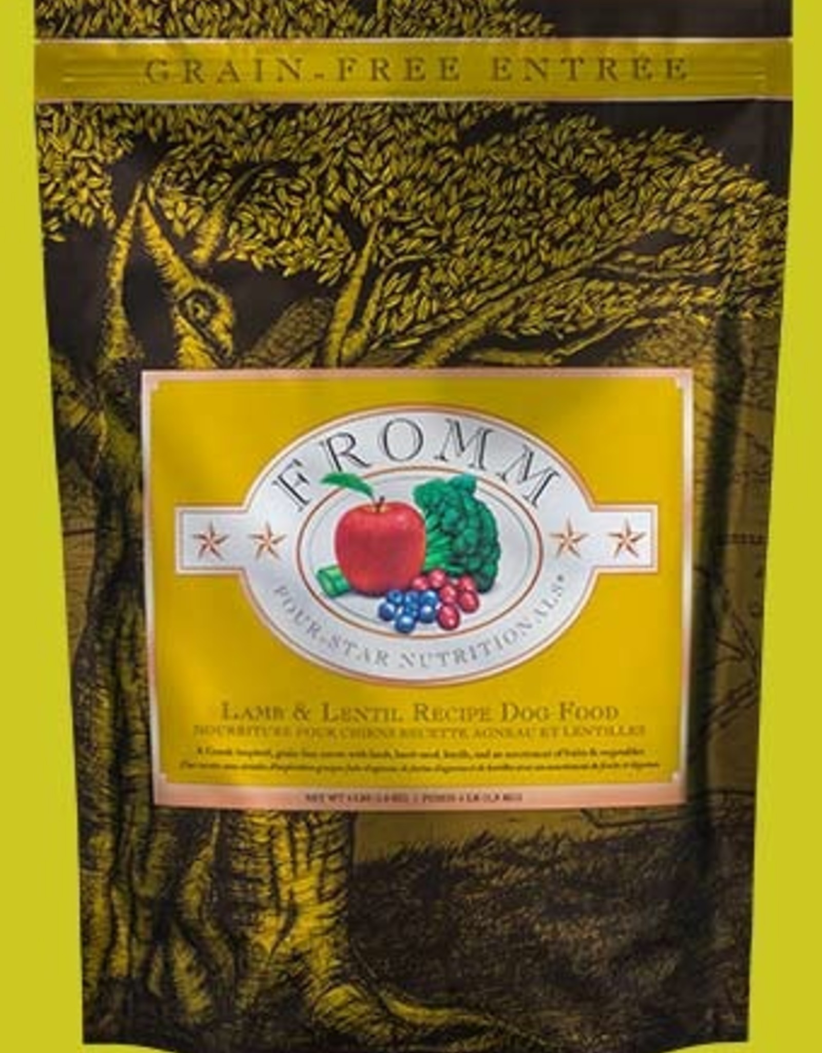 Fromm FROMM FOUR-STAR DOG LAMB & LENTIL 12LBS