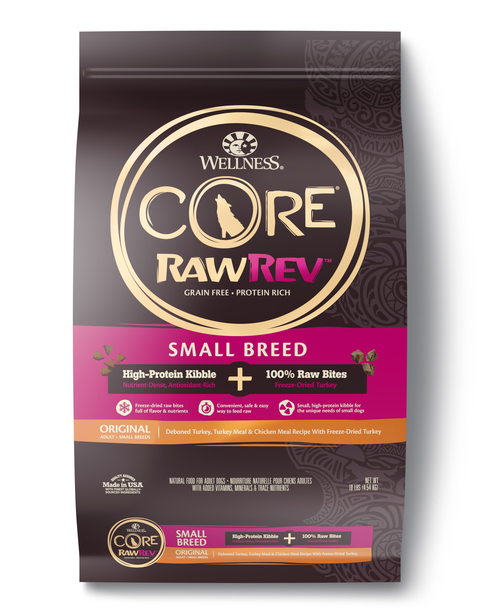 Wellness WELLNESS CORE DOG RAW REV TURKEY SMALL BREED 4LBS
