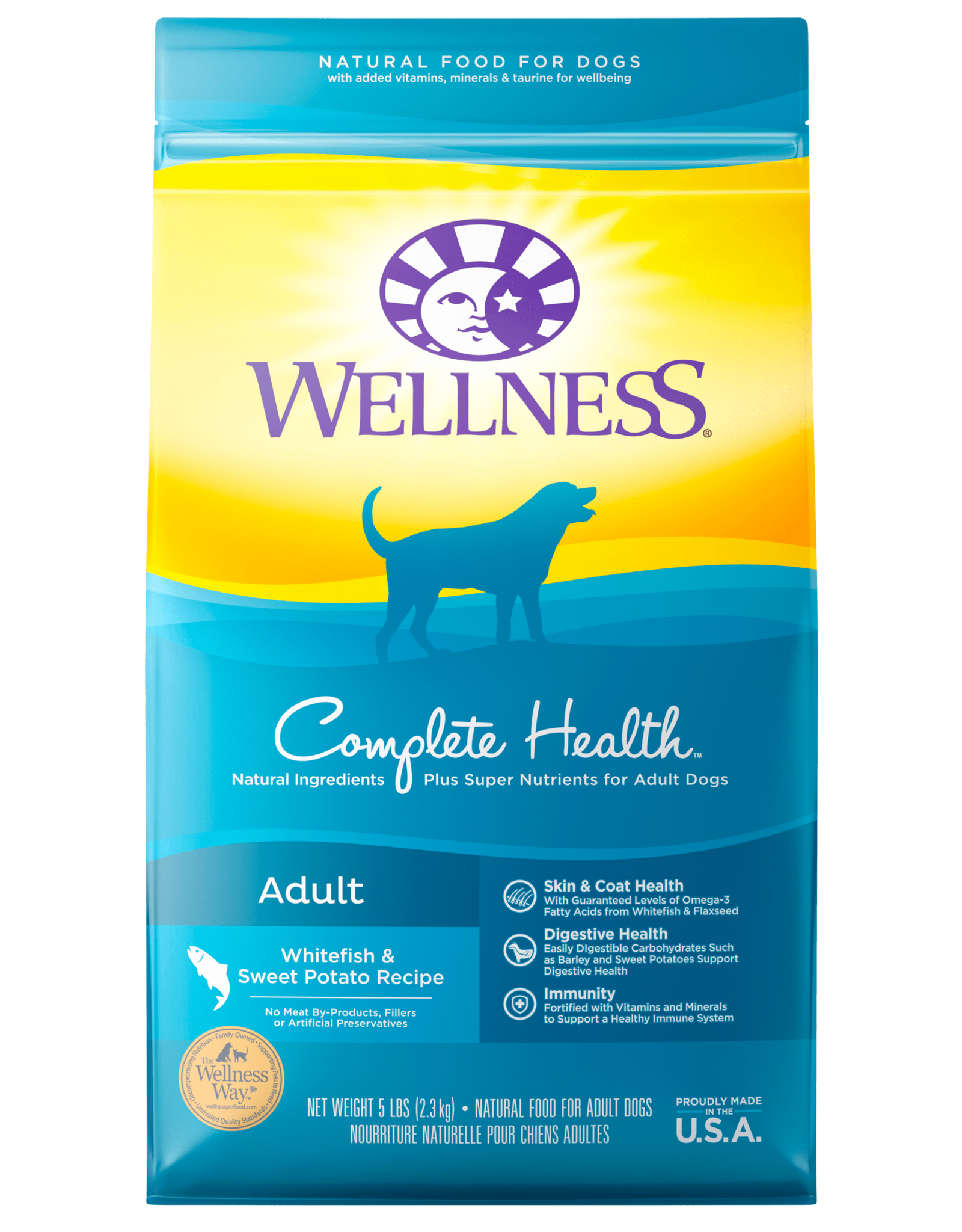 Wellness WELLNESS DOG WHITEFISH & SWEET POTATO 15LBS