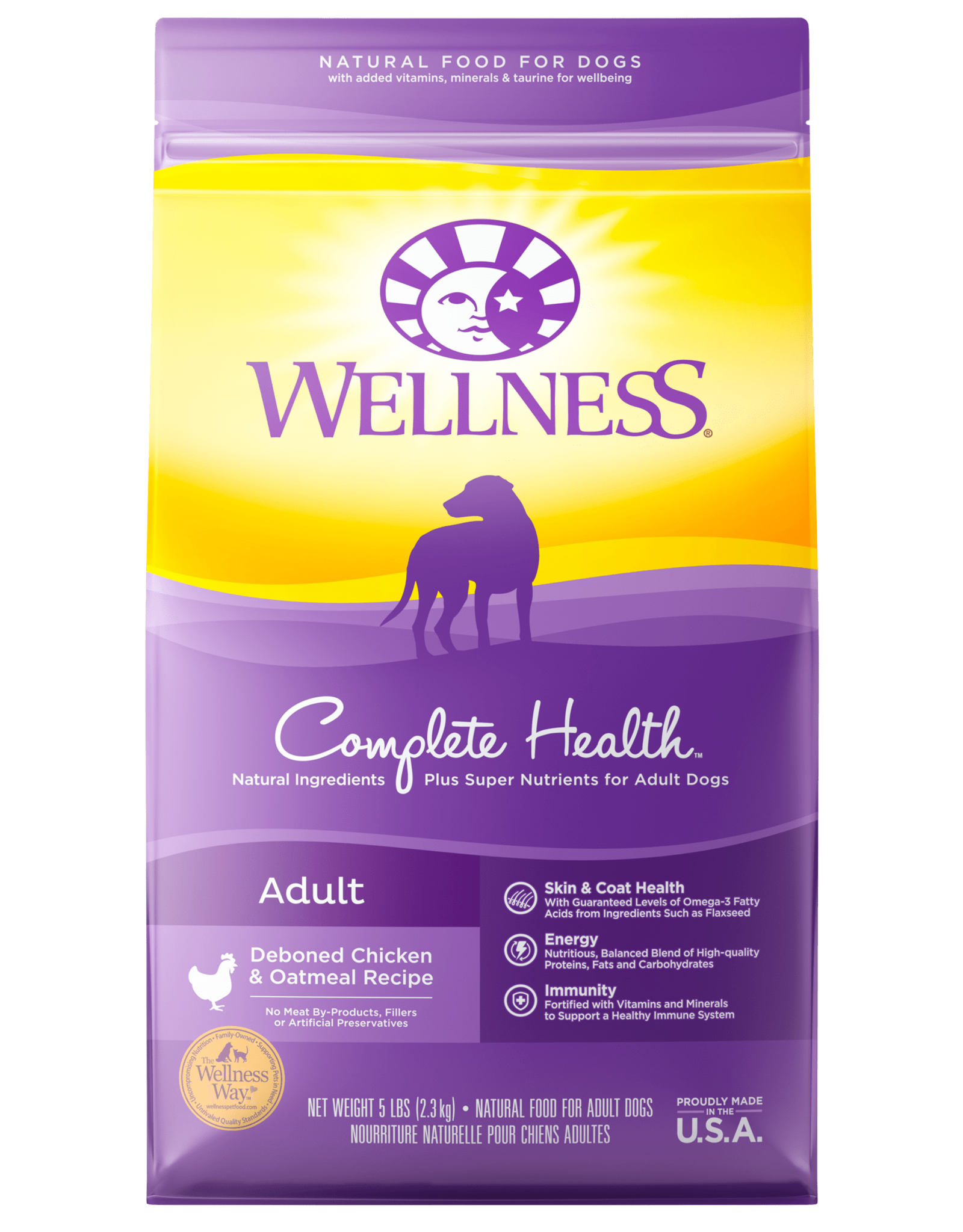 Wellness WELLNESS DOG CHICKEN & OATMEAL 15LBS