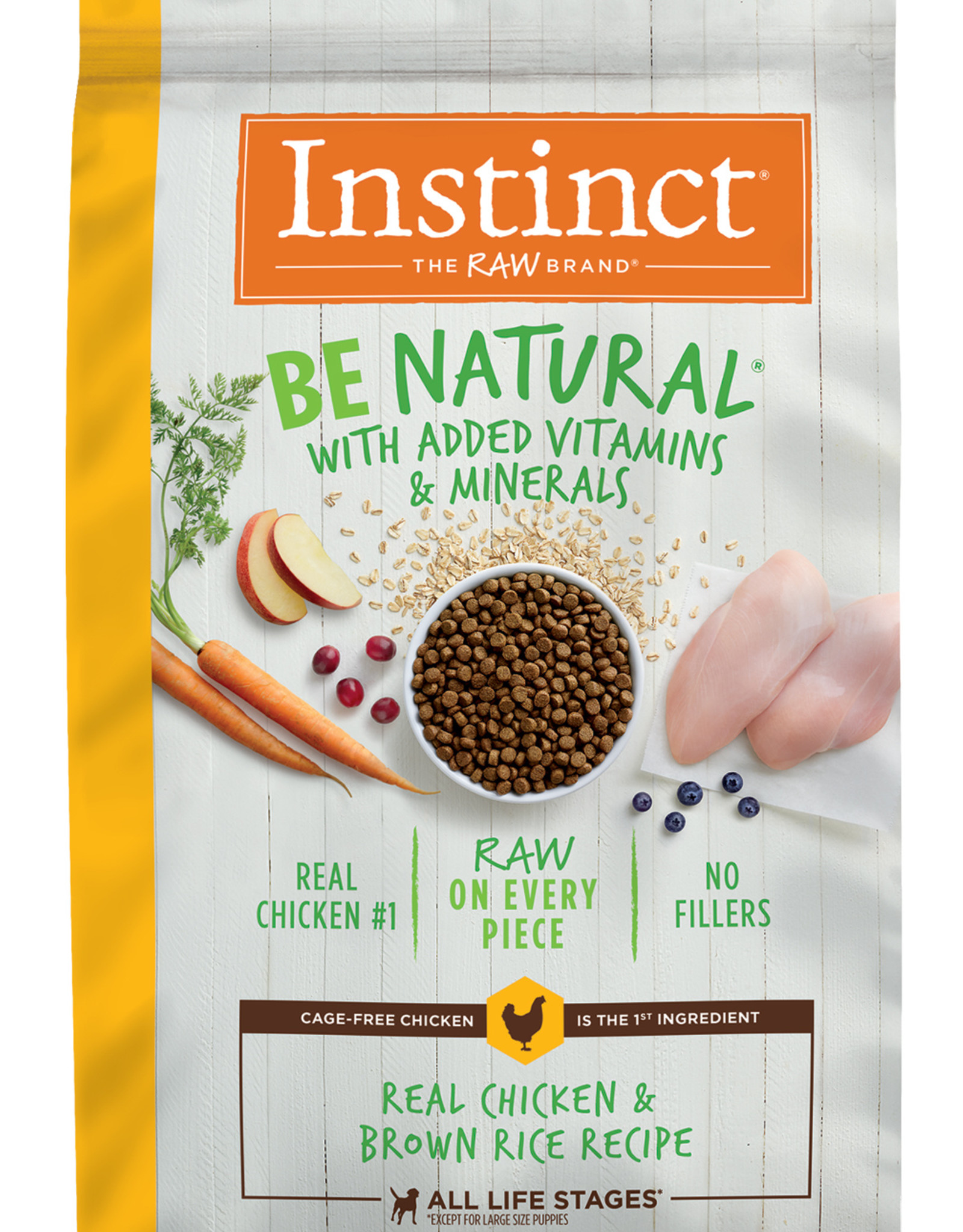 INSTINCT PET FOOD NATURE'S VARIETY INSTINCT BE NATURAL CHICKEN & BROWN RICE 25LBS