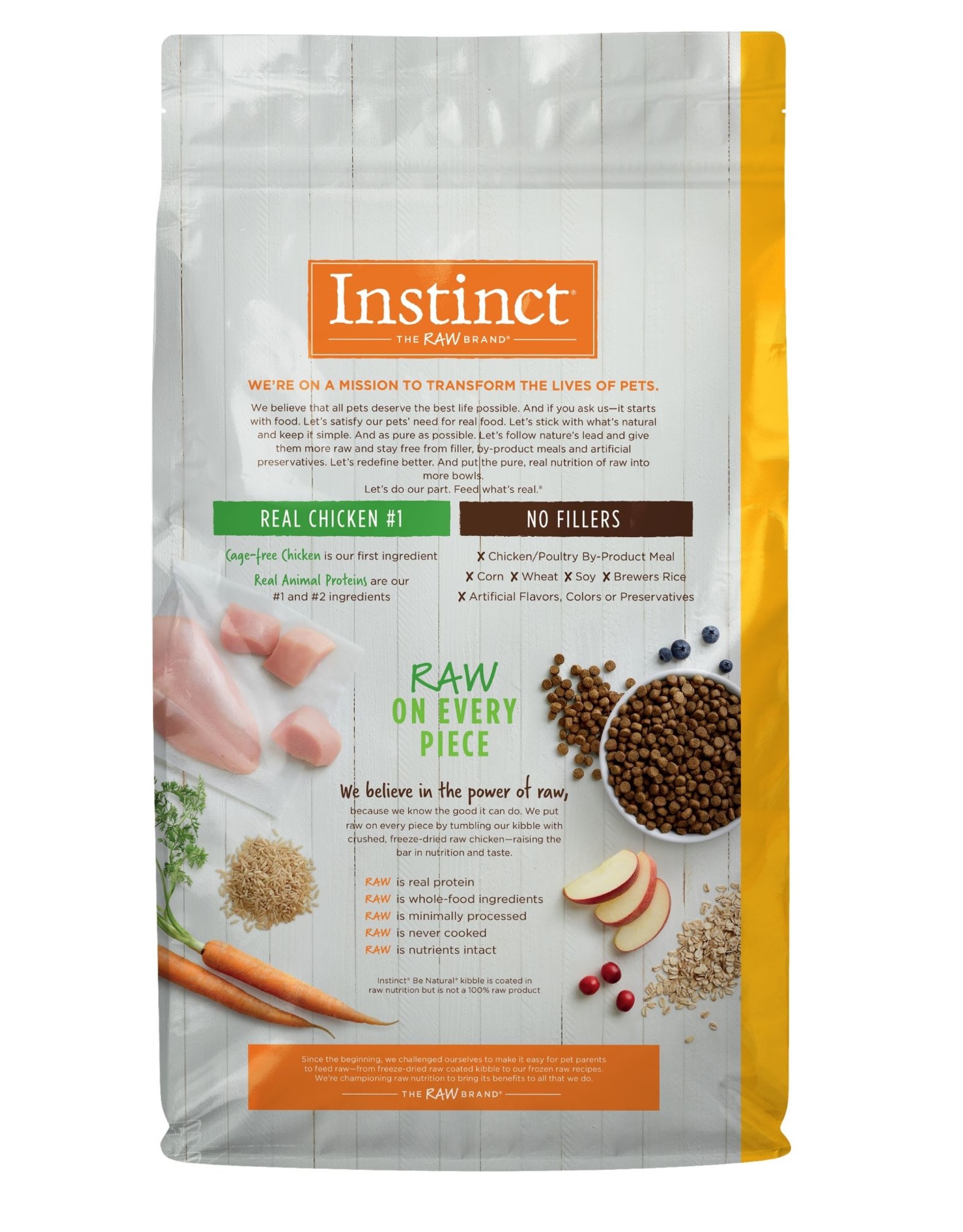 INSTINCT PET FOOD NATURE'S VARIETY INSTINCT BE NATURAL CHICKEN & BROWN RICE 25LBS