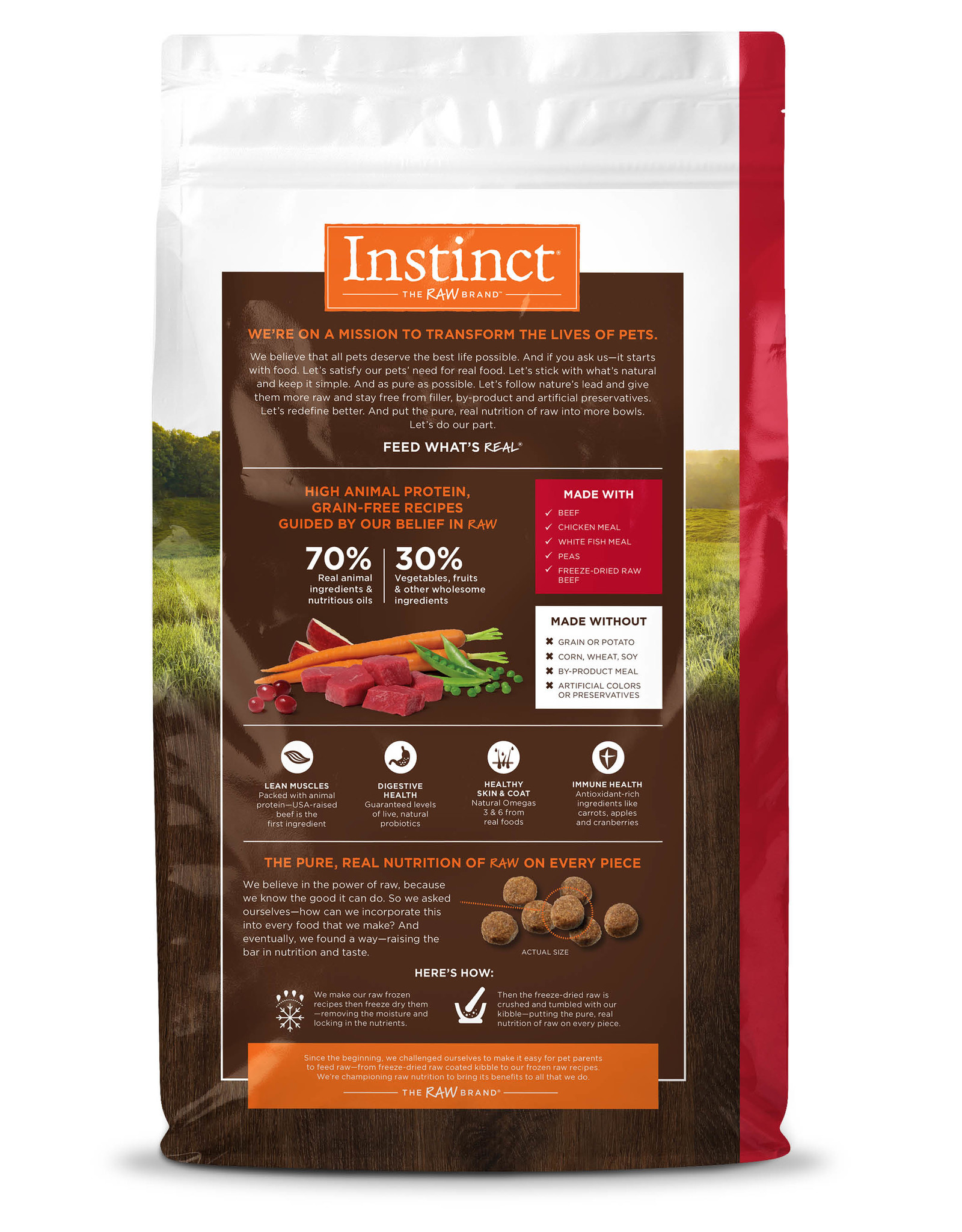 Nature S Variety Dog Instinct Original Beef 4lbs Pickering Valley Feed Farm Store