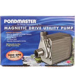 Pondmaster Pondmaster 02728 PM-18 Supreme Mag Drive Pond Pump 1800 GPH PM18 Fountain