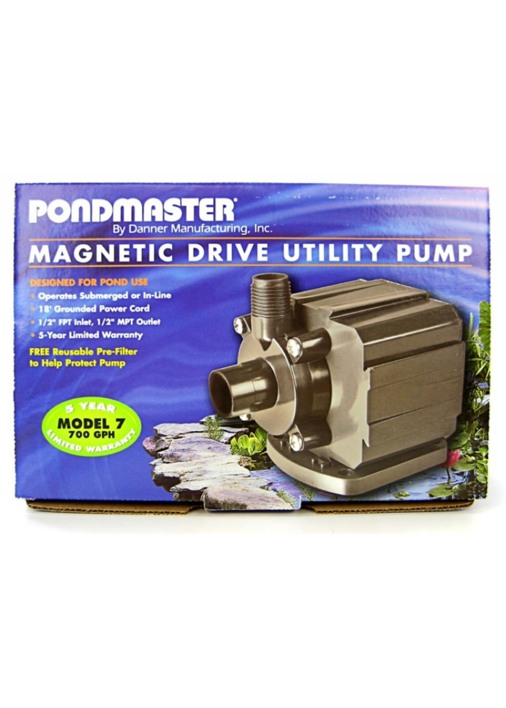 Pondmaster Pondmaster Pond-Mag Magnetic Drive Utility Pond Pump - 700 GPH