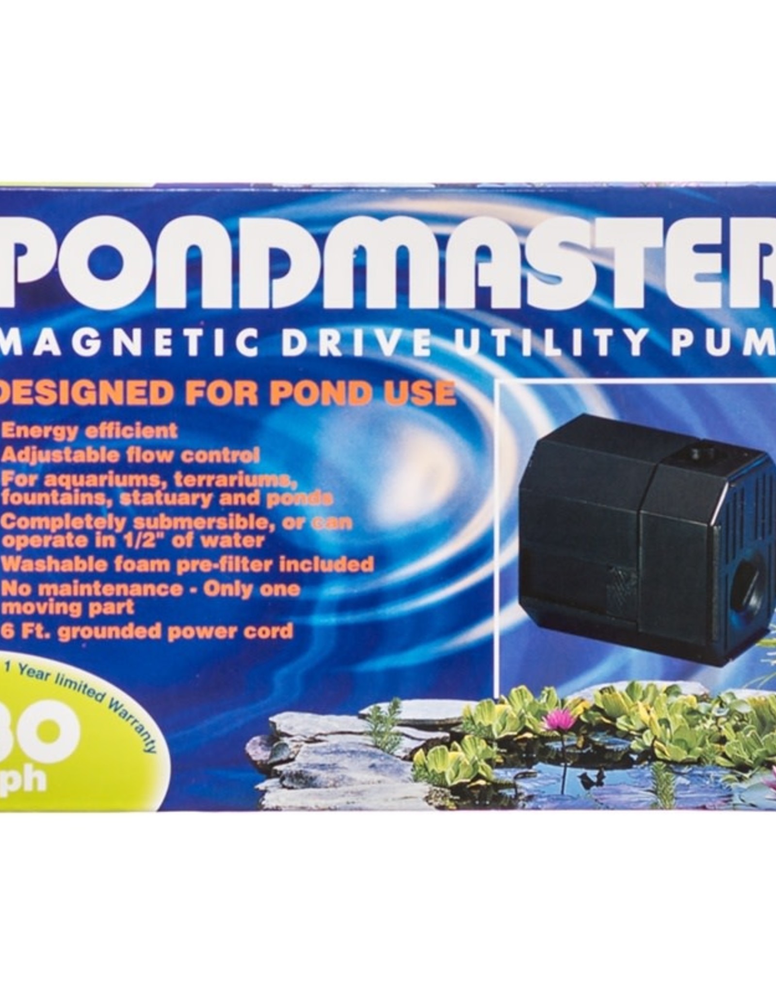 Pondmaster PONDMASTER 80 GPH FOUNTAIN PUMP