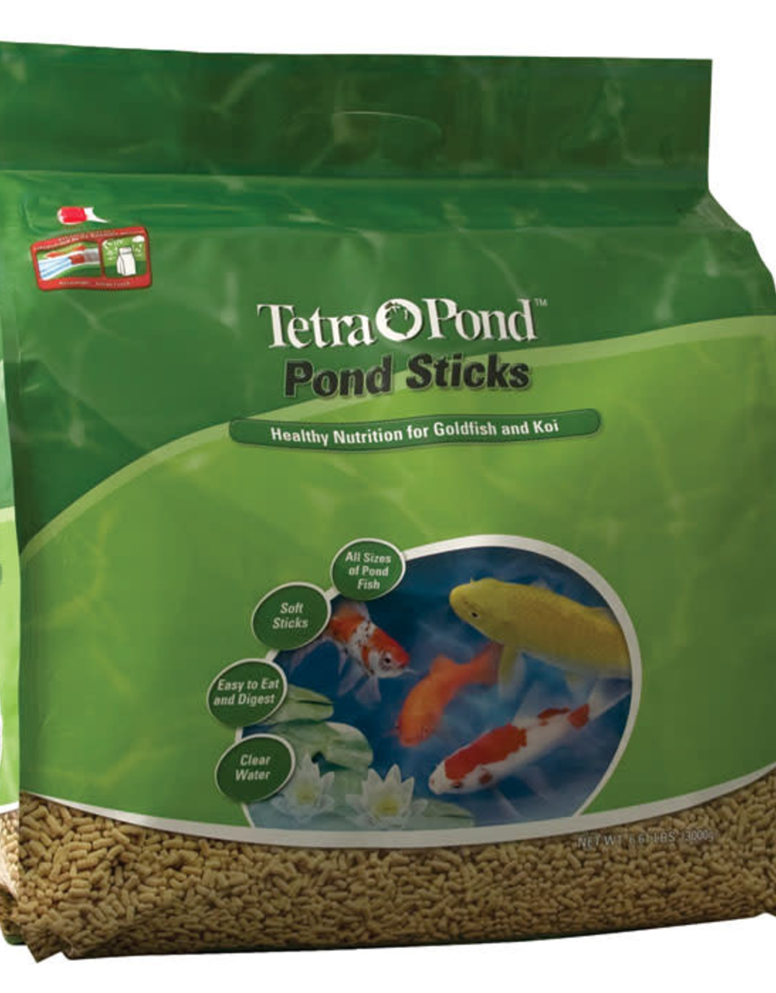 Tetra TetraPond Pond Sticks Pond Fish Food For Goldfish And Koi - 6.61 lb
