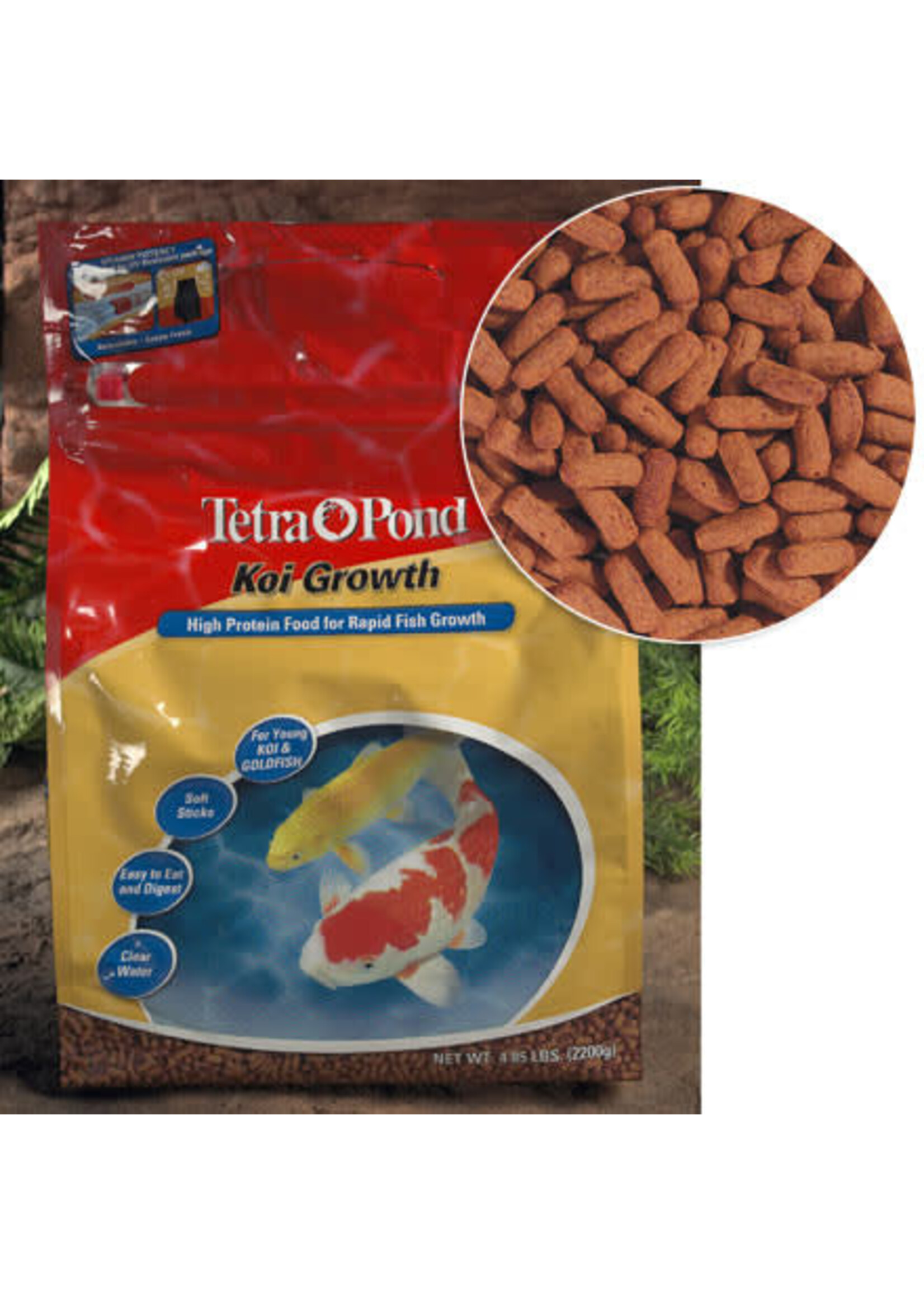 Tetra TetraPond Koi Growth Soft Sticks Pond Fish Food - 4.85 lb
