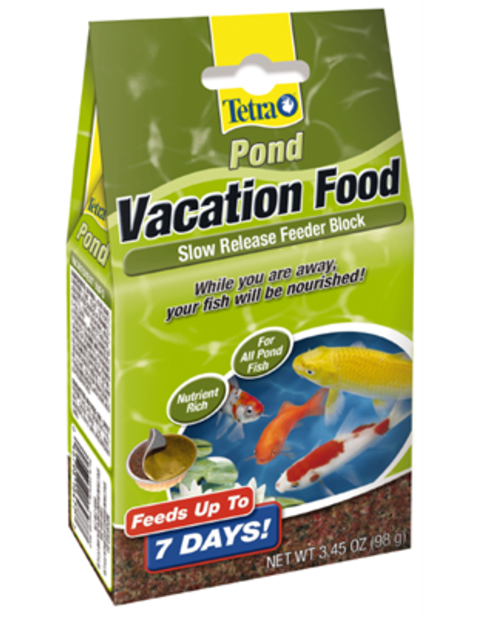 Tetra TetraPond Vacation Food Slow Release Feeder Block For Pond Fish - 3.45 oz