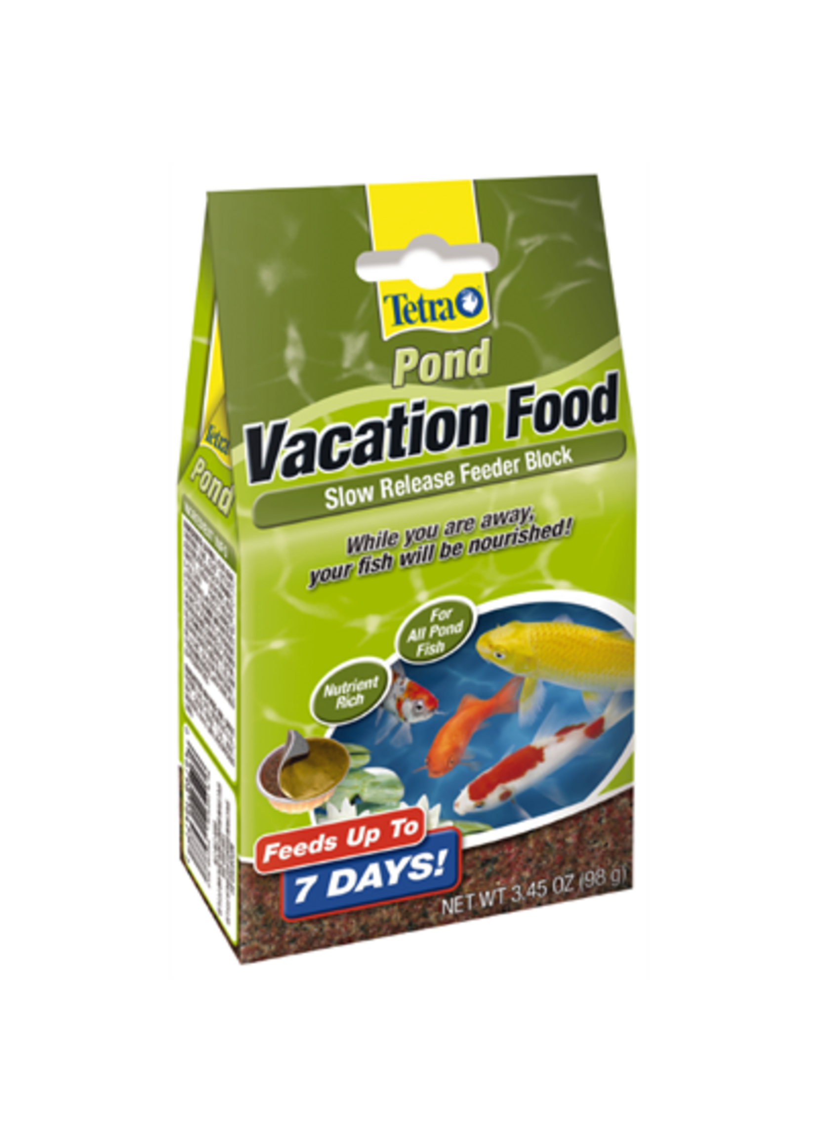 Tetra TetraPond Vacation Food Slow Release Feeder Block For Pond Fish - 3.45 oz