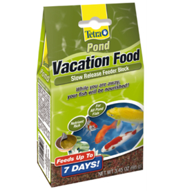 Tetra TetraPond Vacation Food Slow Release Feeder Block For Pond Fish - 3.45 oz