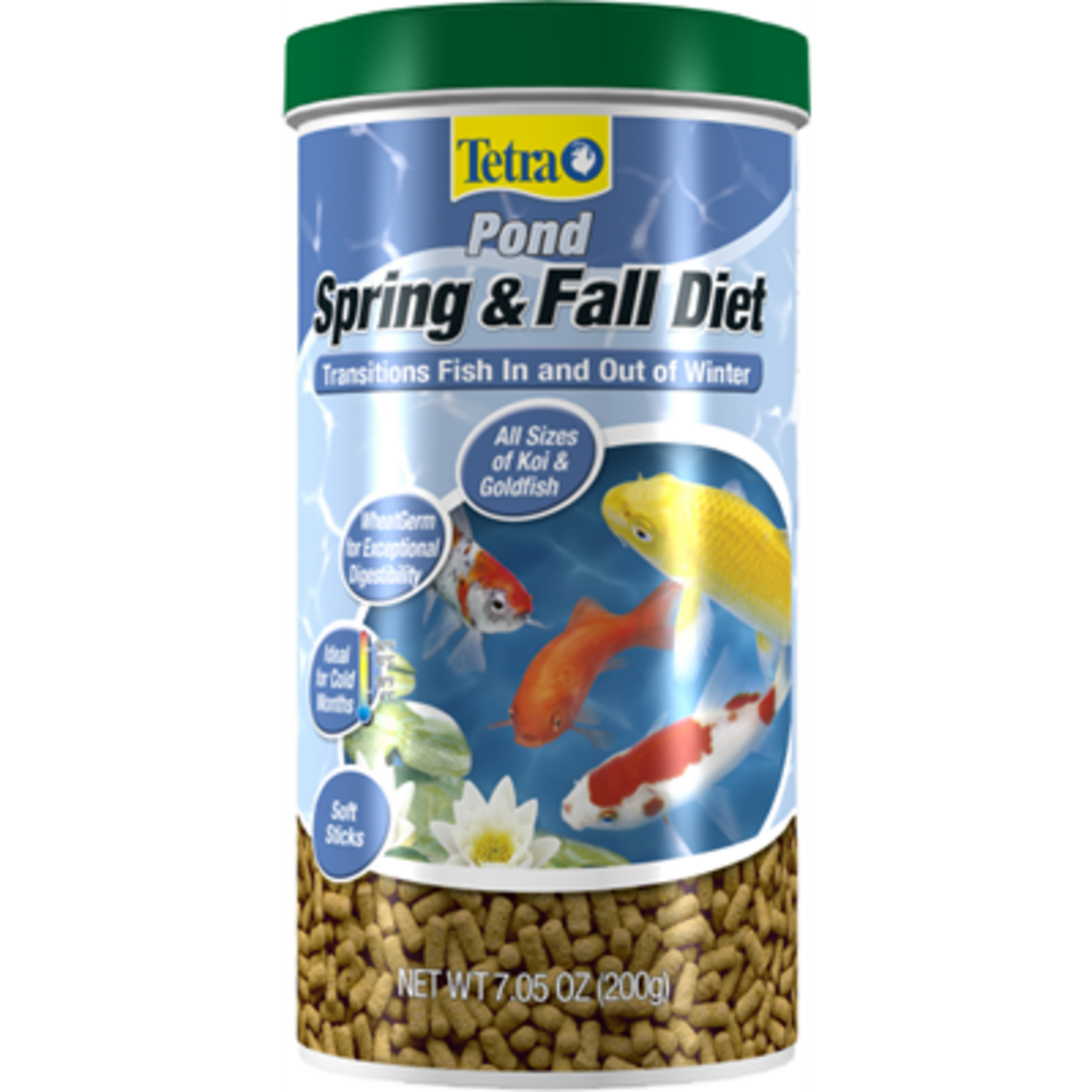 Tetra TetraPond Spring And Fall Diet Pond Fish Food For Goldfish And Koi - 7.05 oz