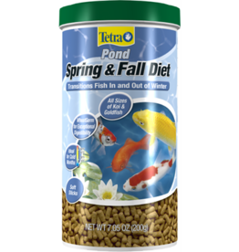 Tetra TetraPond Spring And Fall Diet Pond Fish Food For Goldfish And Koi - 7.05 oz