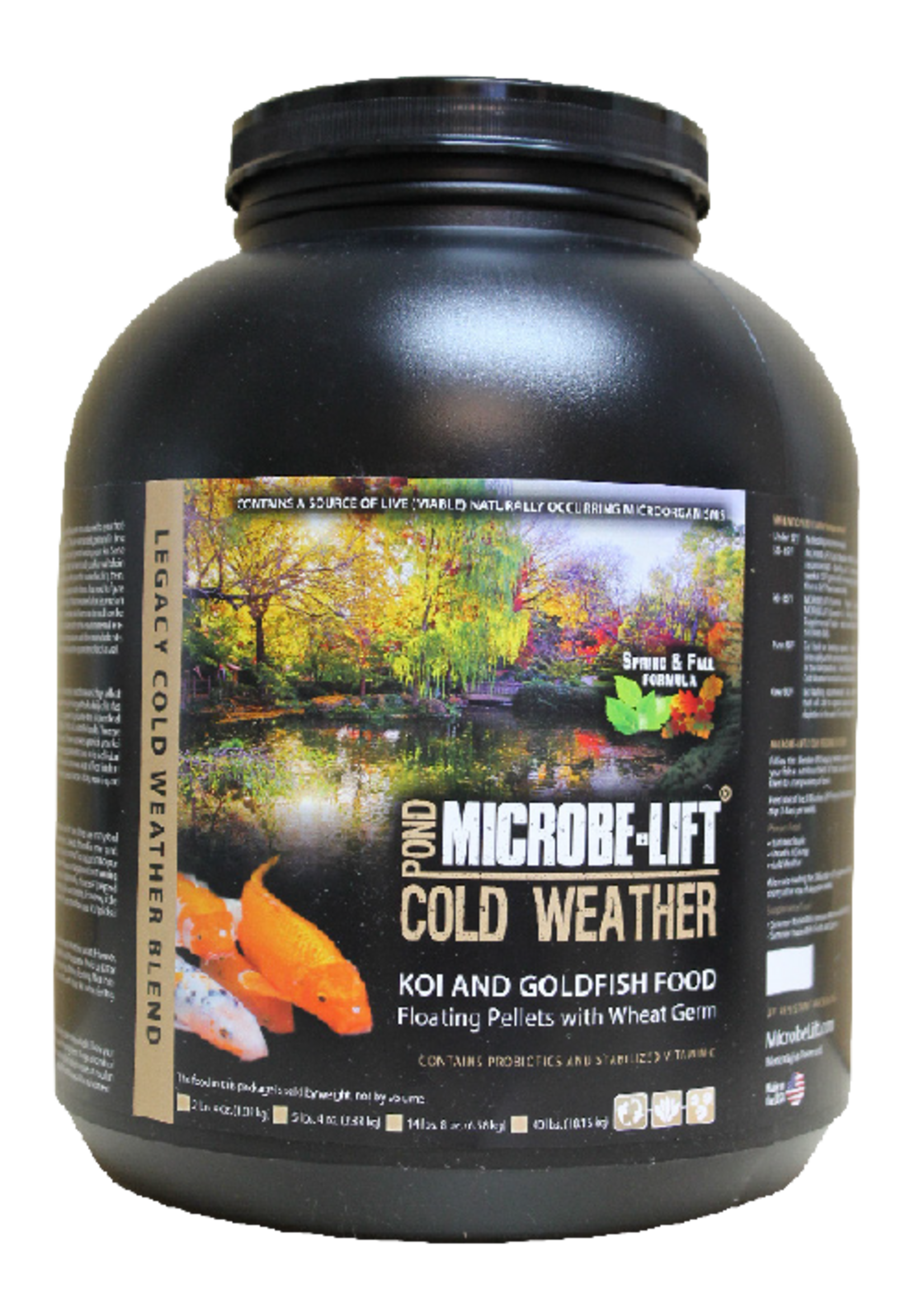 Ecological Labs Microbe-Lift Legacy Cold Weather Fish Food with Wheat Germ Meal - 5 lbs