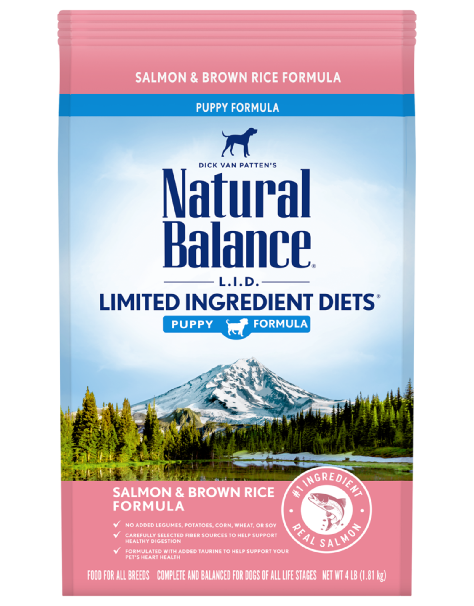 Natural Balance NATURAL BALANCE LID SALMON & RICE 4LBS