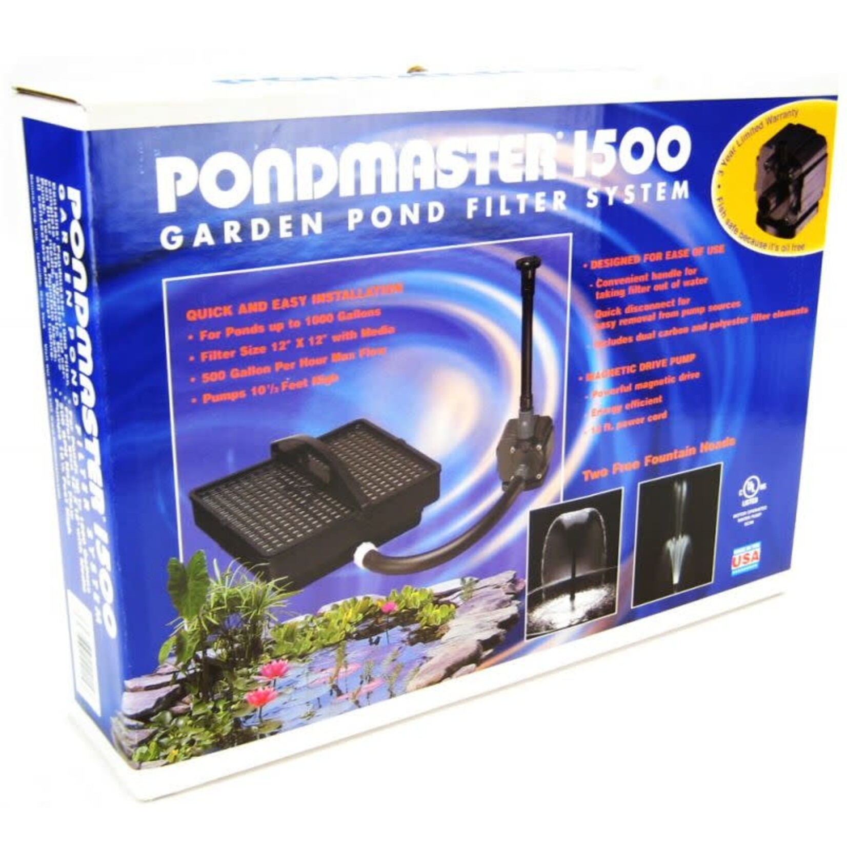 Pondmaster PONDMASTER 1500 PUMP & FILTER KIT