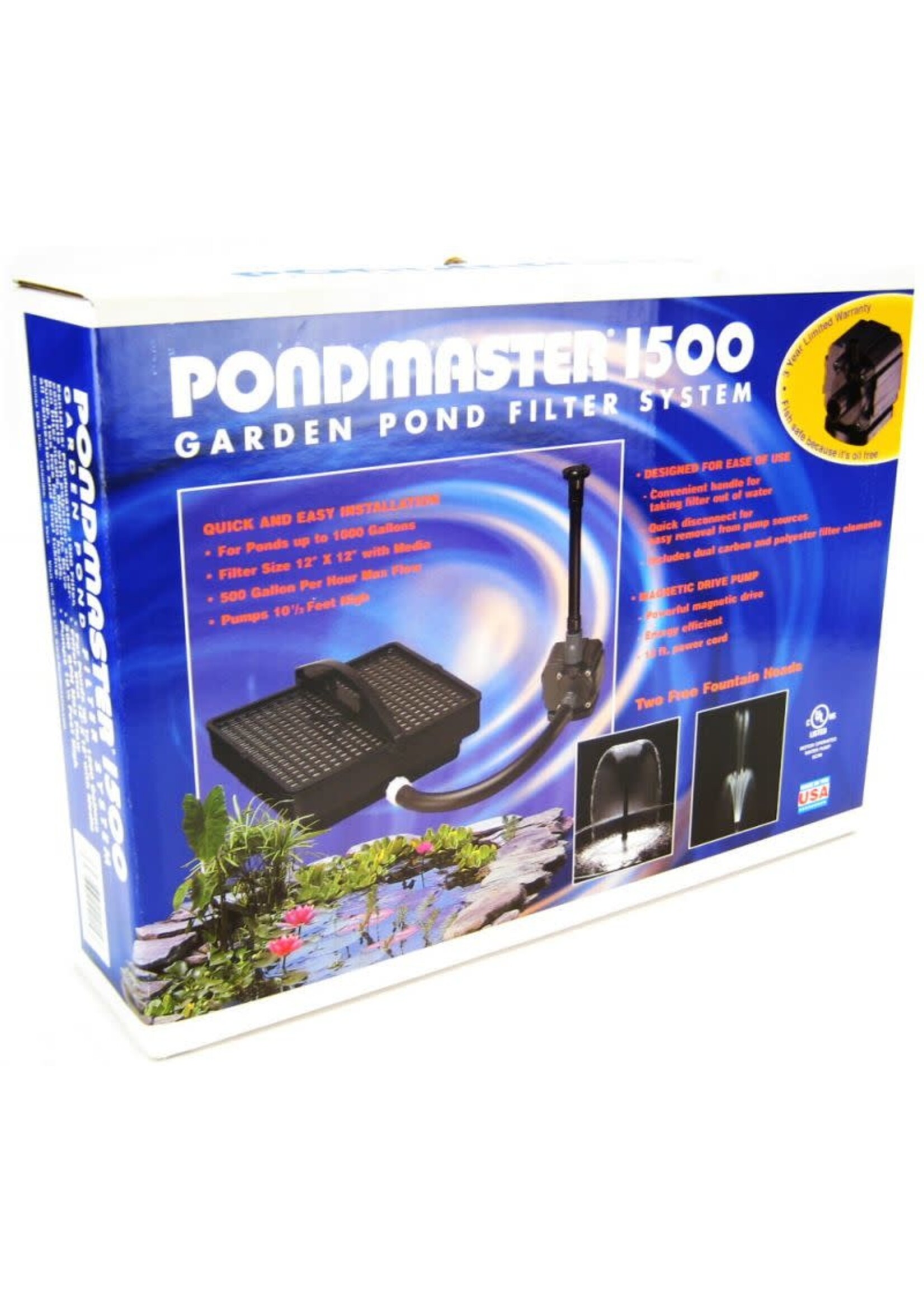 Pondmaster PONDMASTER 1500 PUMP & FILTER KIT