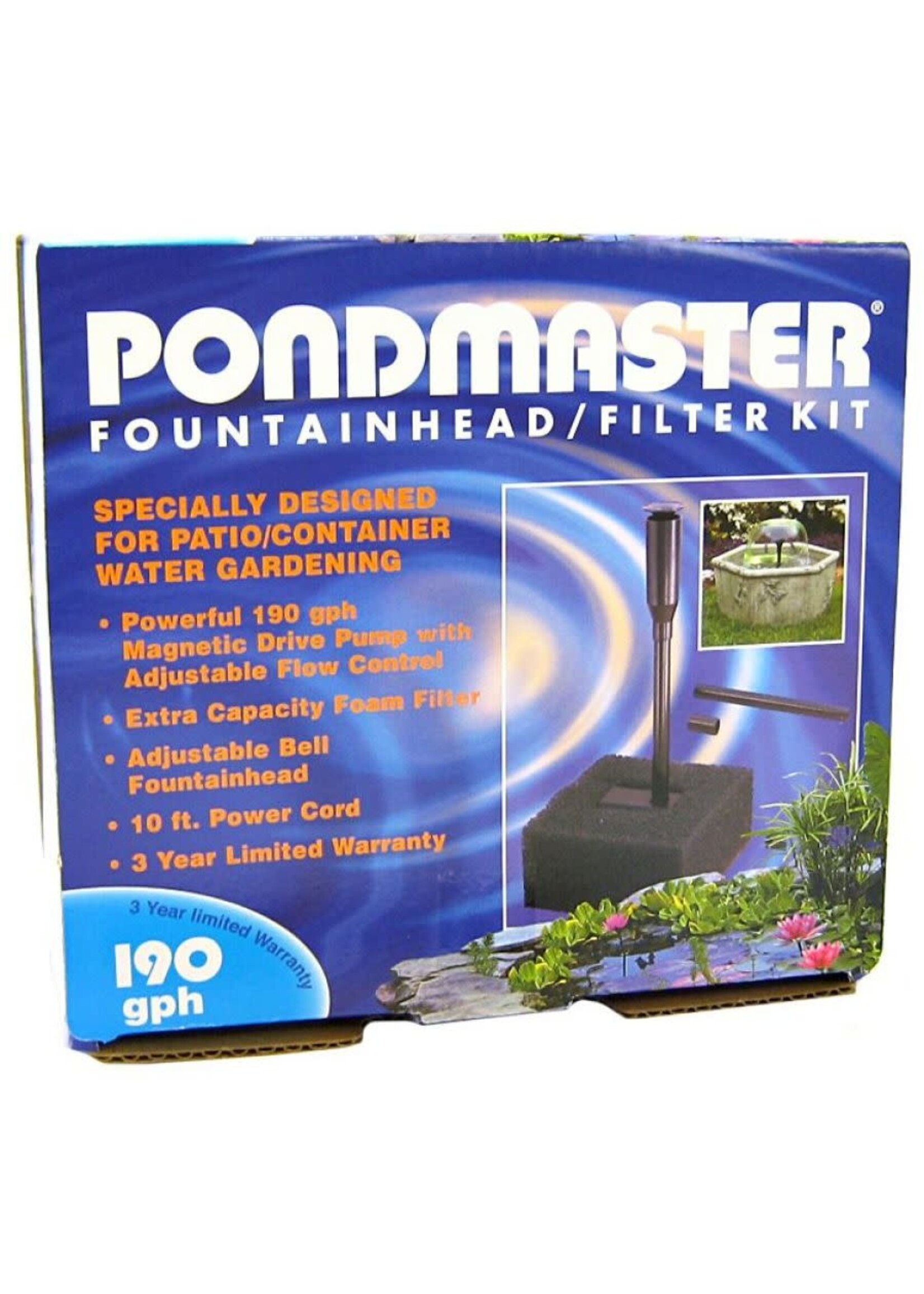 Pondmaster Pondmaster 190 GPH Promotional Pump & Fountain Kit 02273