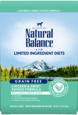Natural Balance NATURAL BALANCE DOG GRAIN FREE LID CHICKEN & SWEET POTATO 24LBS