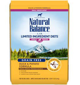 Natural Balance NATURAL BALANCE DOG LID DUCK & POTATO SMALL BREED BITES 12LBS