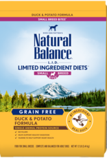 Natural Balance NATURAL BALANCE DOG GRAIN FREE LID DUCK & POTATO SMALL BREED BITES 4LBS
