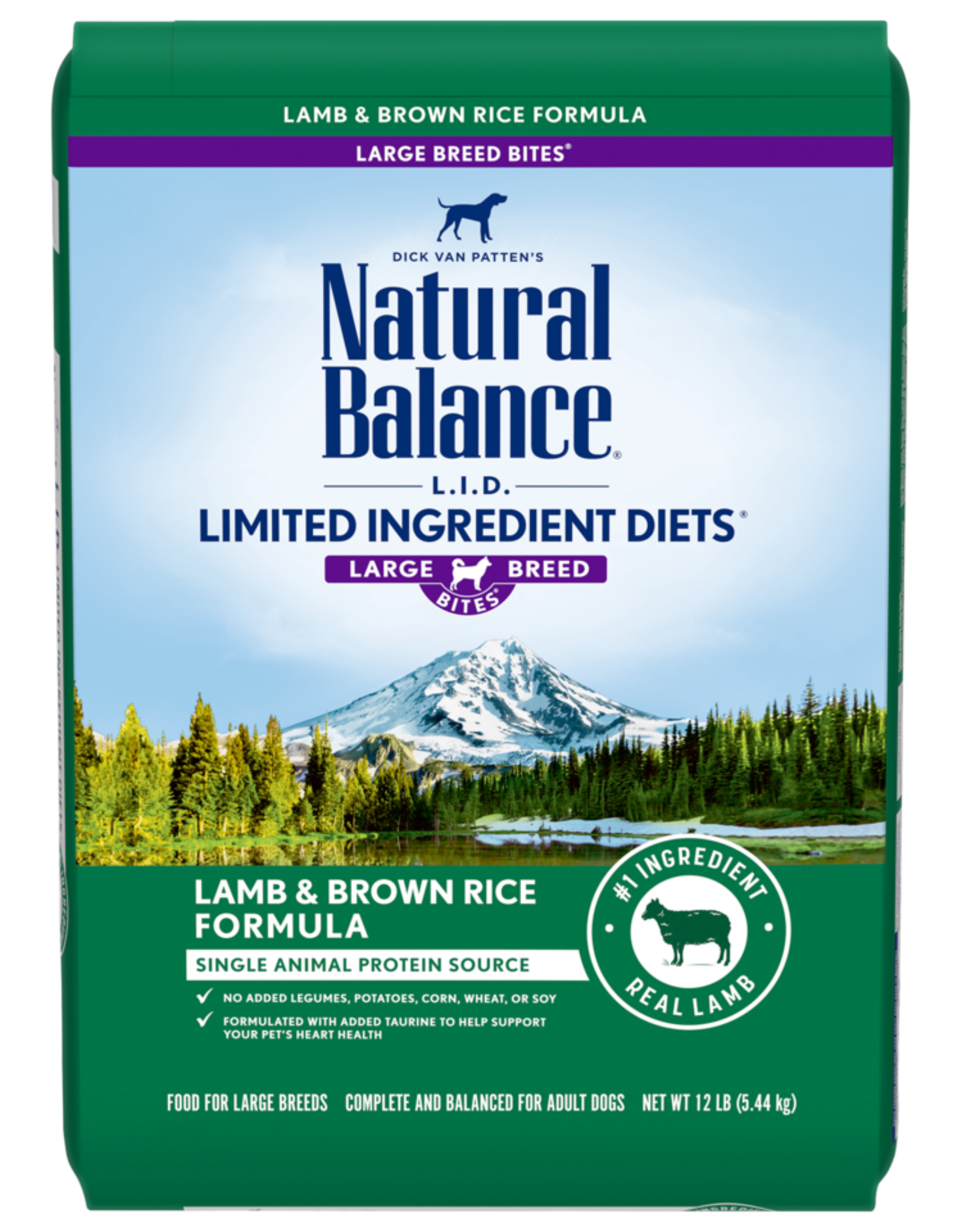 Natural Balance NATURAL BALANCE DOG LAMB & RICE LARGE BREED 26LBS