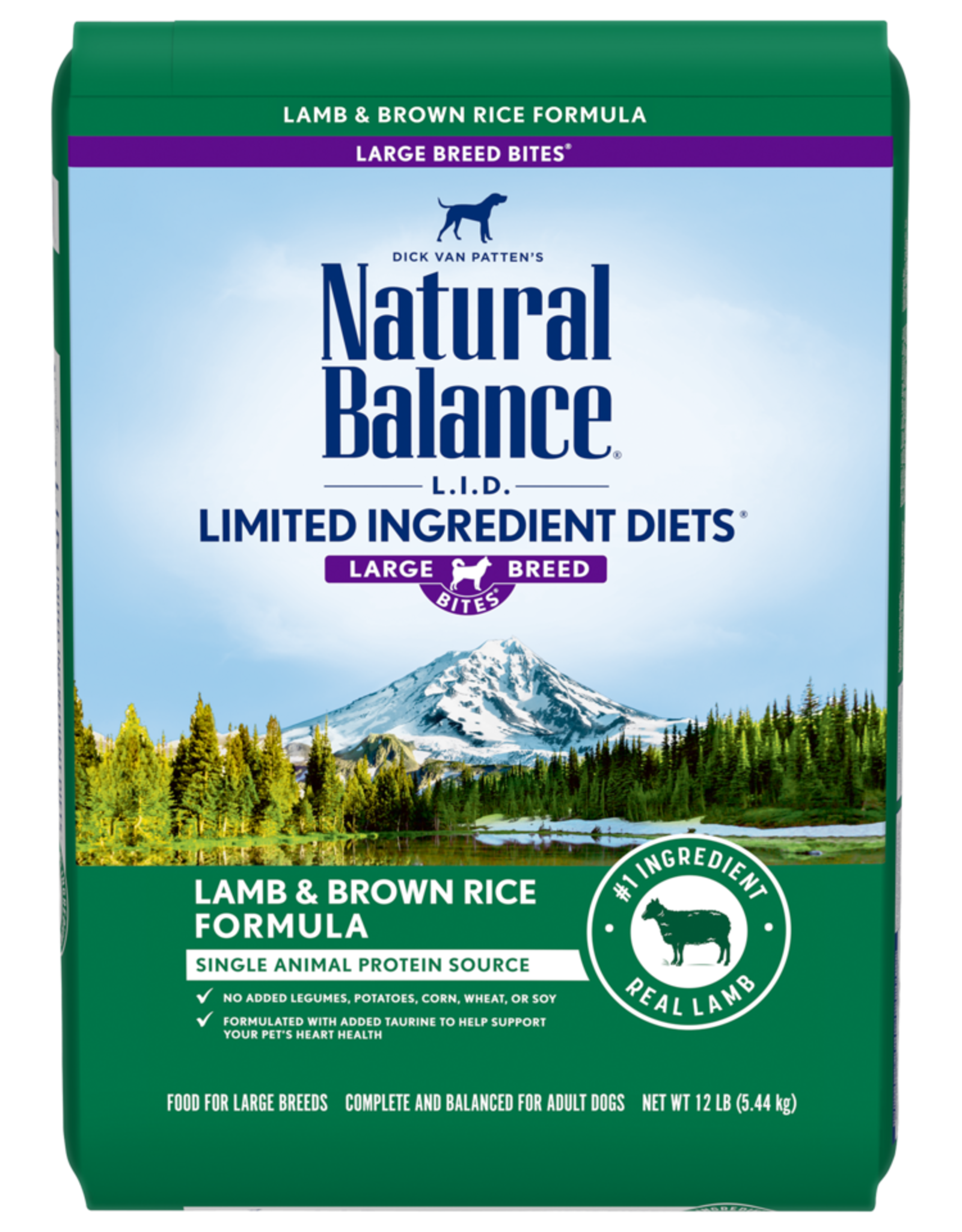 NATURAL BALANCE PET FOODS, INC NATURAL BALANCE DOG LAMB & RICE LARGE BREED 26LBS