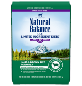 Natural Balance NATURAL BALANCE DOG LAMB & RICE LARGE BREED 26LBS