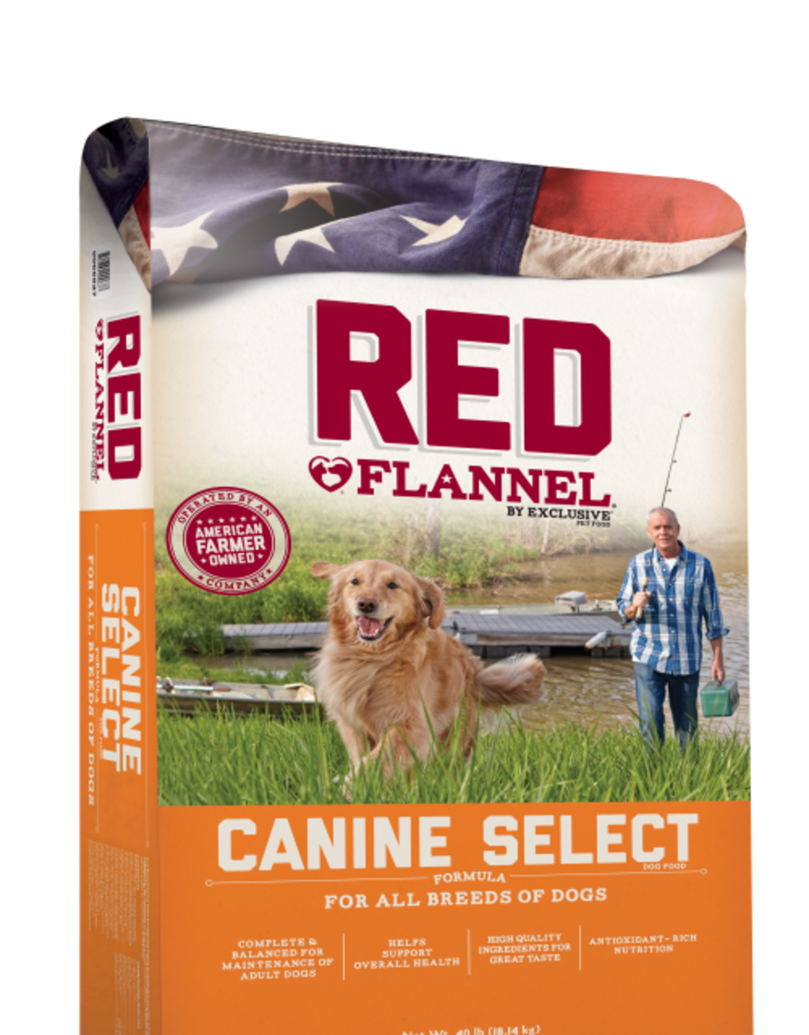 Purina Mills RED FLANNEL DOG CANINE SELECT 40LBS
