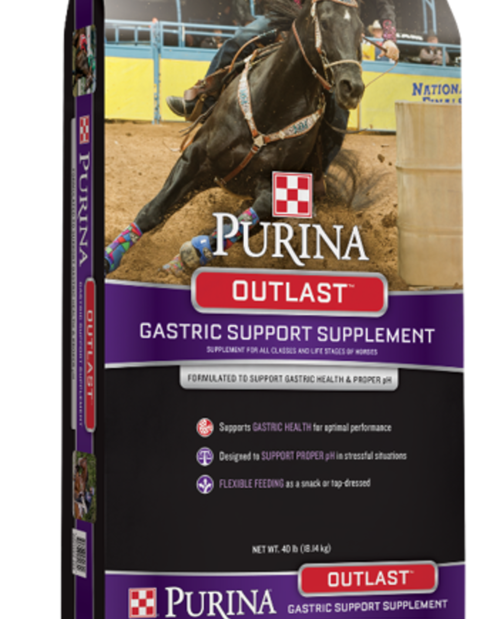 PURINA MILLS, INC. OUTLAST GASTRIC SUPPORT SUPPLEMENT 40LBS PELLET