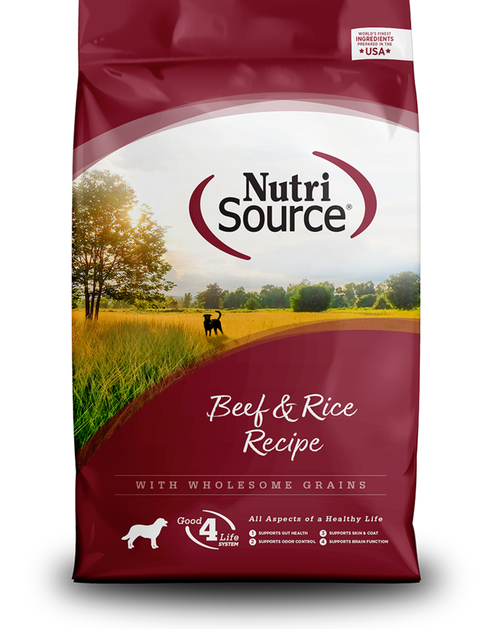 NUTRISOURCE NUTRISOURCE DOG BEEF & BROWN RICE 15LBS