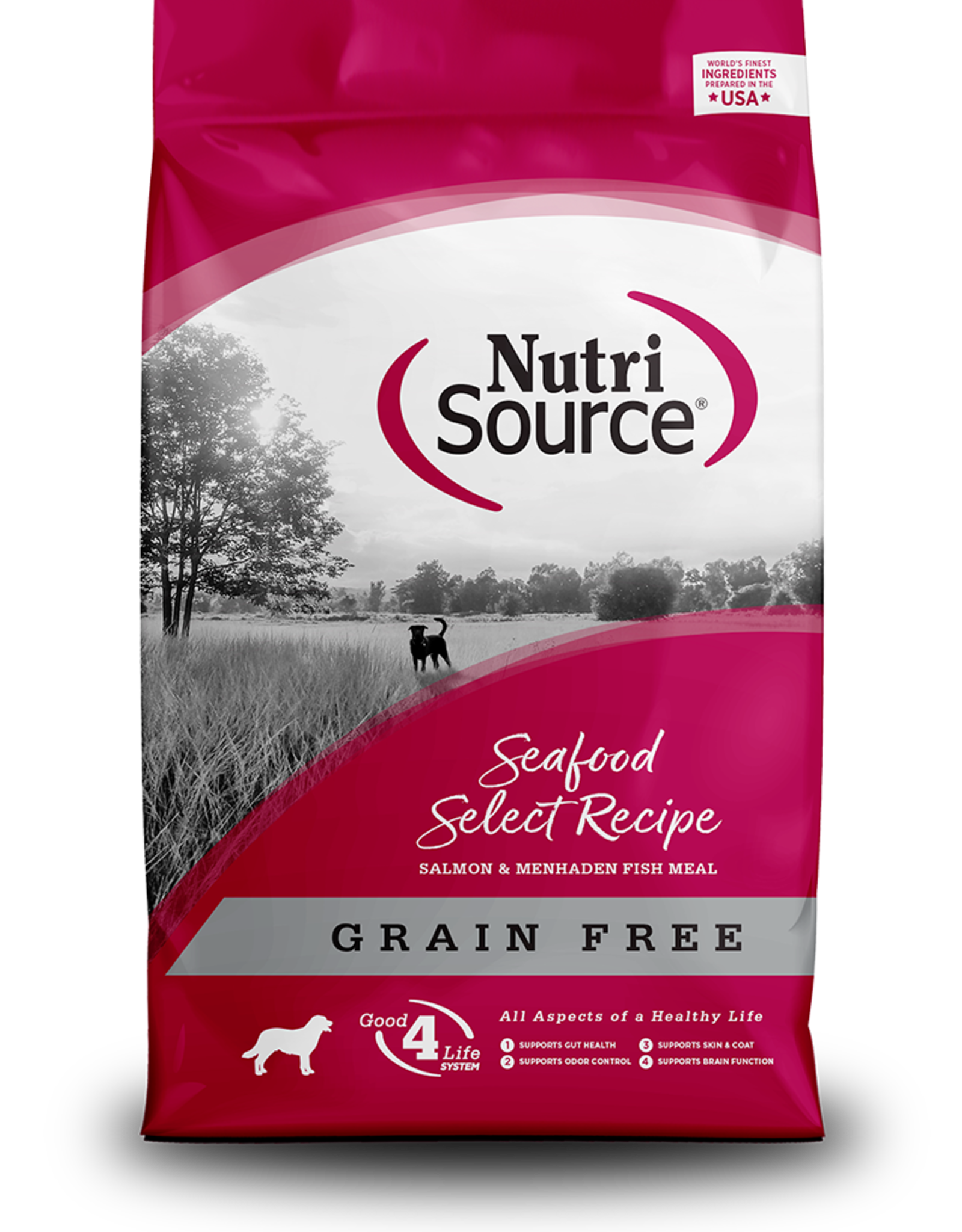 NUTRISOURCE DOG GRAIN FREE SEAFOOD SELECT 5LBS - Pickering Valley Feed