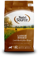 NUTRISOURCE NUTRISOURCE DOG LAMB & RICE LARGE BREED 30LBS