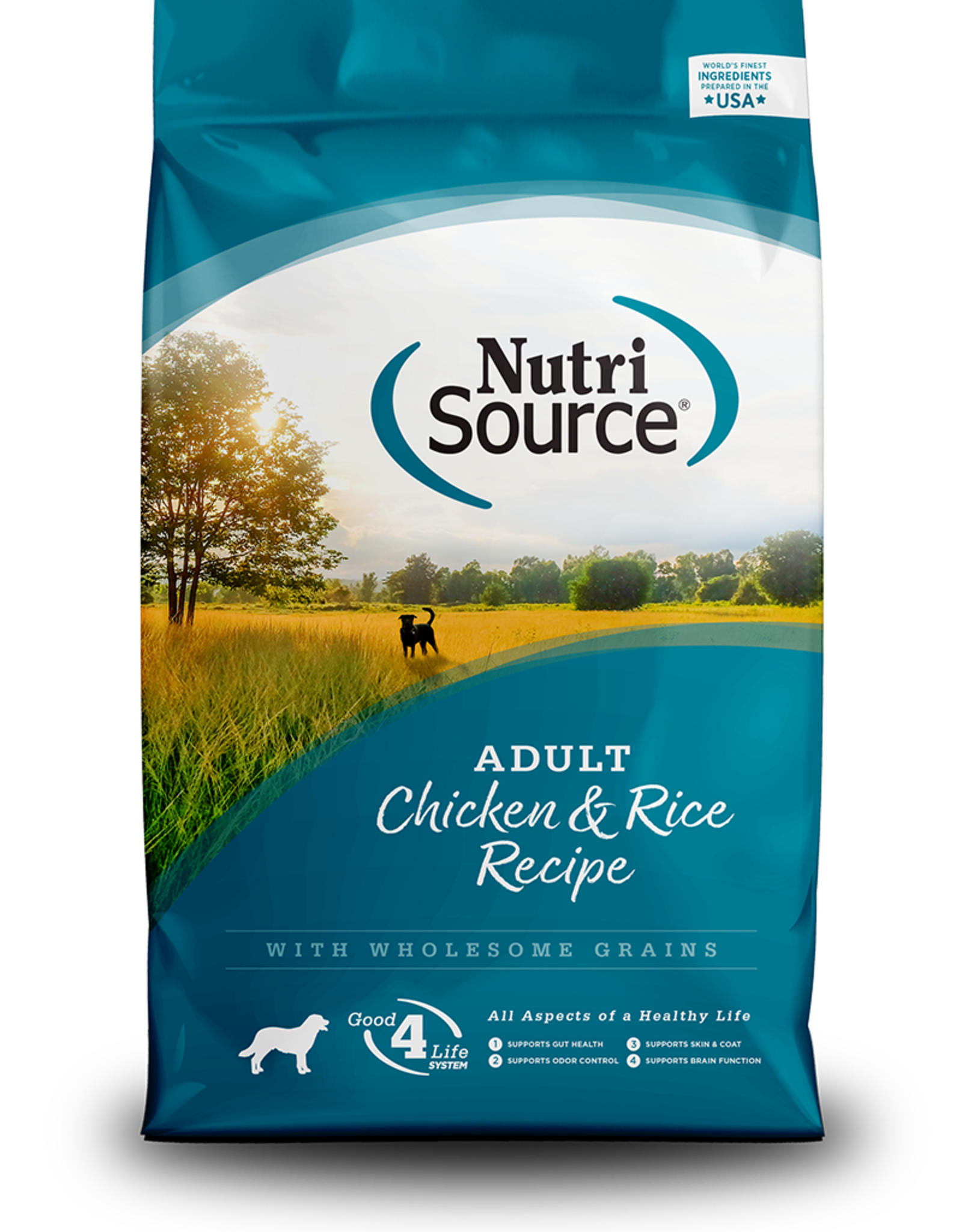 NUTRISOURCE NUTRISOURCE DOG ADULT CHICKEN & RICE 15LBS