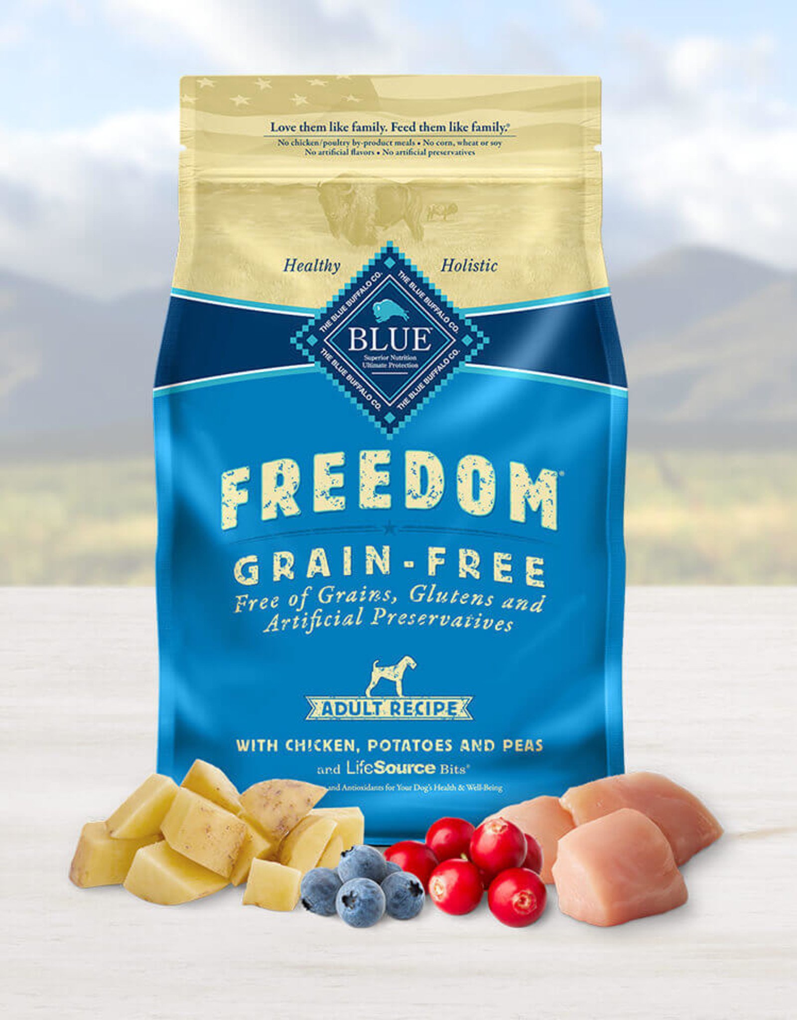 BLUE BUFFALO COMPANY BLUE BUFFALO DOG FREEDOM ADULT CHICKEN GRAIN FREE 11LBS