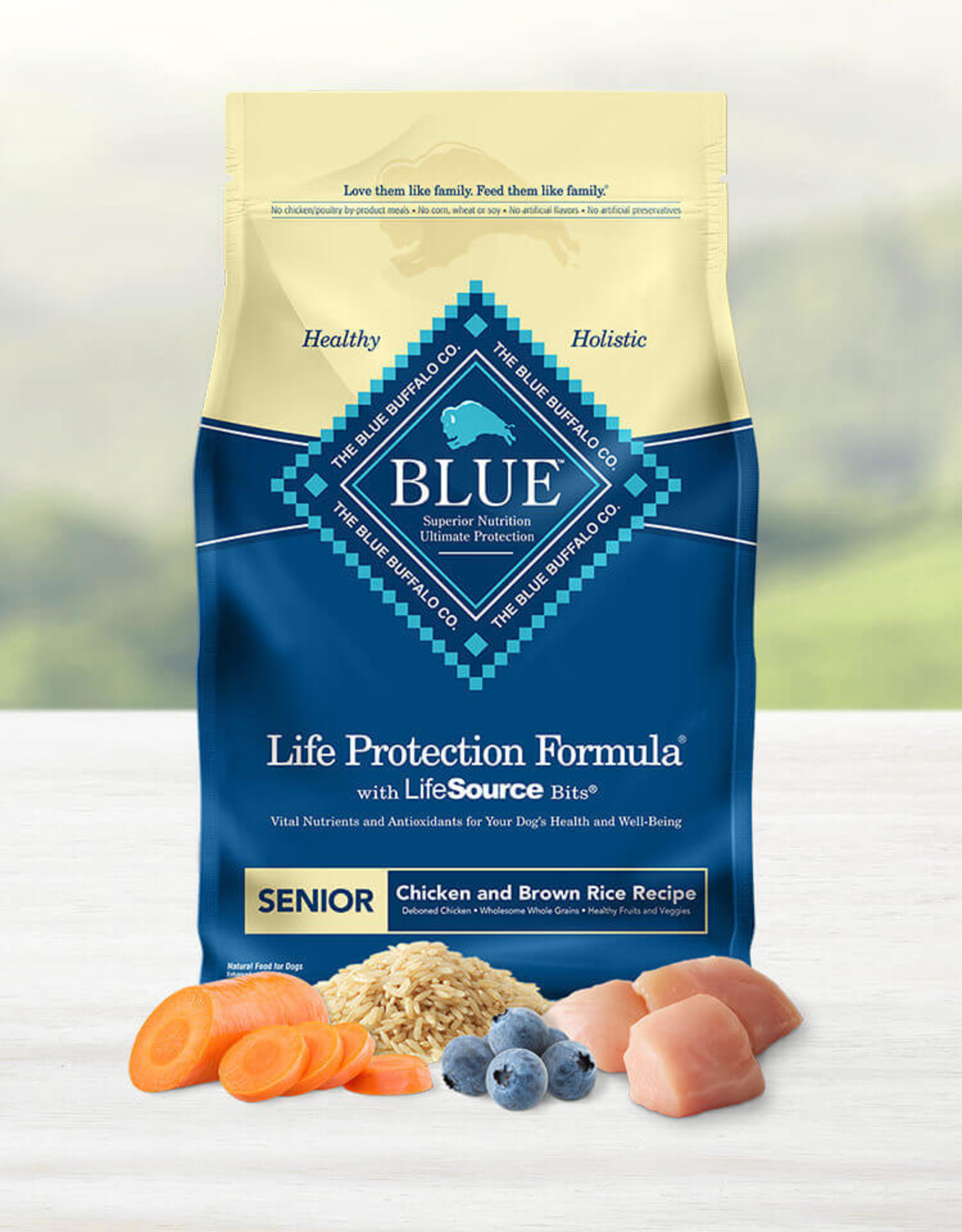 BLUE BUFFALO COMPANY BLUE BUFFALO DOG LPF SENIOR CHICKEN & RICE 6LBS