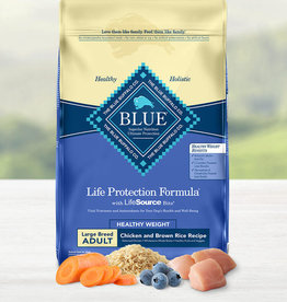Blue Buffalo BLUE BUFFALO LARGE BREED HEALTHY WEIGHT  CHICKEN & RICE 30LBS