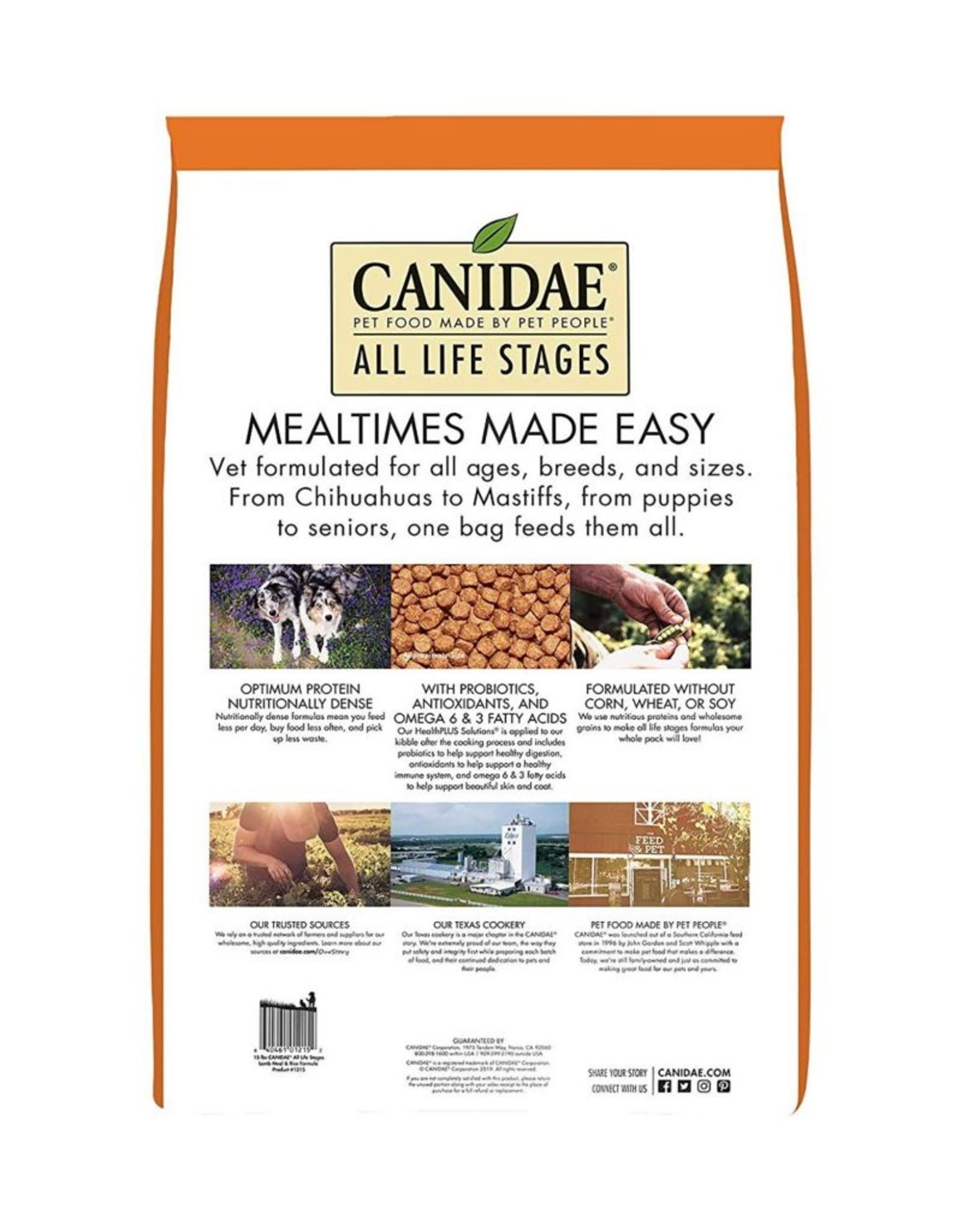 CANIDAE PET FOODS CANIDAE DOG LAMB & RICE 30LBS