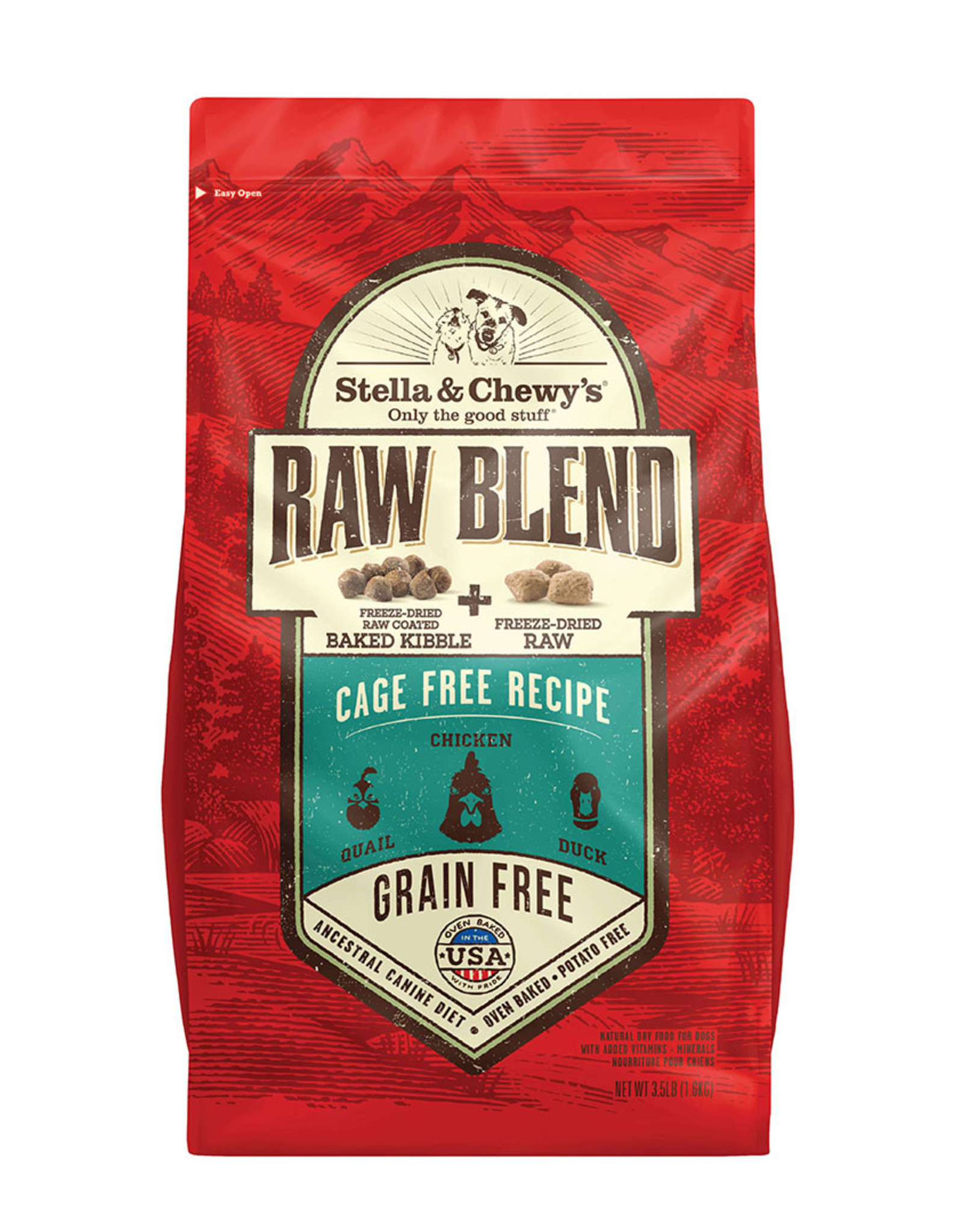 Stella & Chewy's STELLA & CHEWY'S DOG RAW BLEND CAGE FREE 22LBS