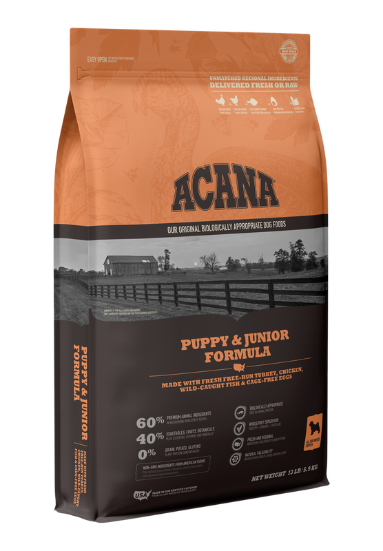 Blue Buffalo Puppy Vs Diamond Naturals Puppy - ACANA HERITAGE PUPPY & JUNIOR FORMULA 13LBS - Pickering / You love your pets like family, now you can feed them with the same care.