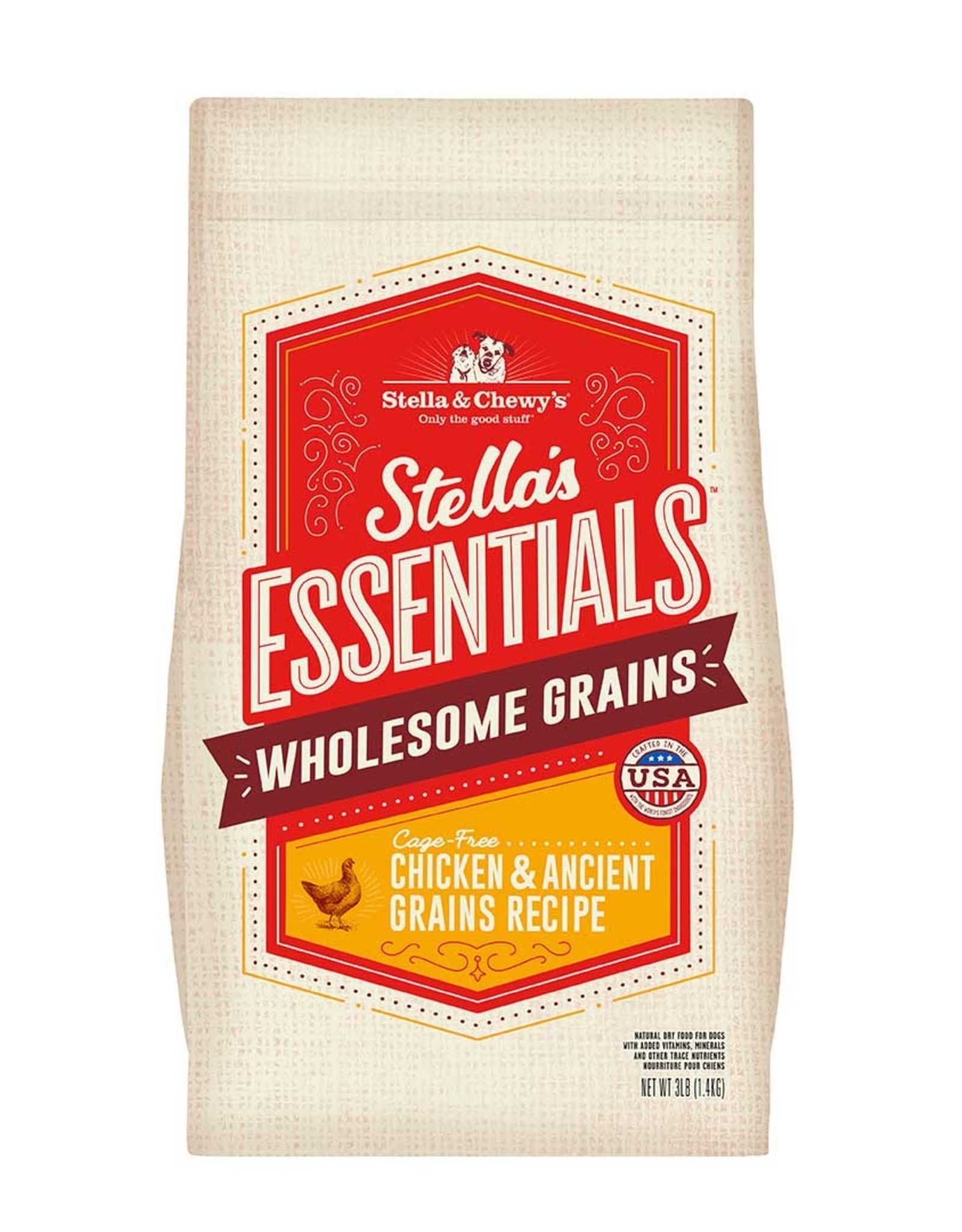 Stella & Chewy's STELLA & CHEWY'S ESSENTIALS CHICKEN & ANCIENT GRAINS 25LBS