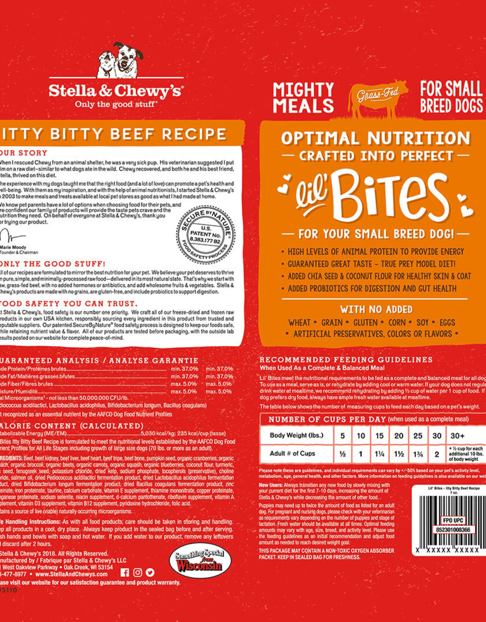 Stella & Chewy's Stella & Chewy's Dog Freeze Dried Lil' Bites Itty Bitty Beef Recipe 7 oz