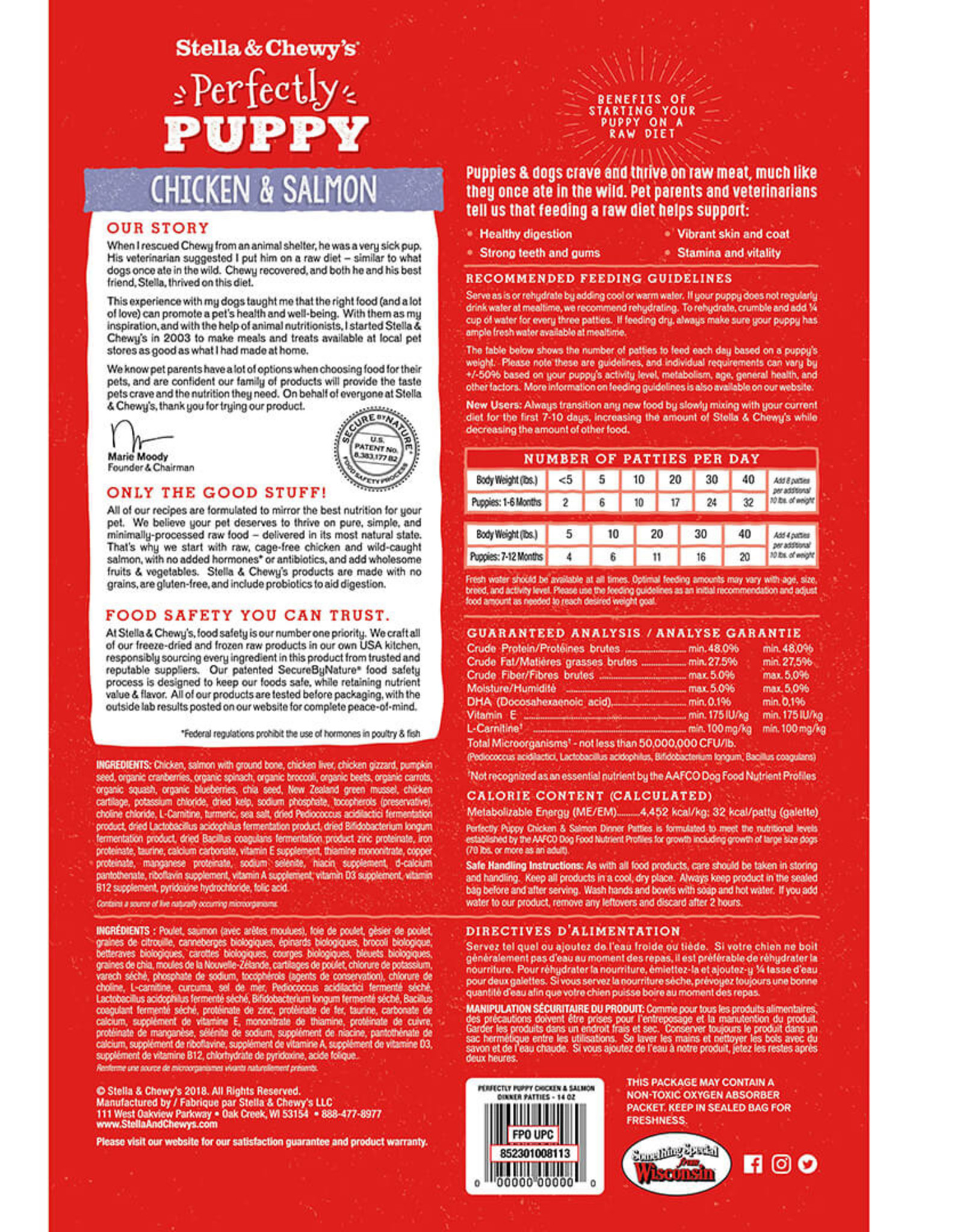 Stella & Chewy's STELLA & CHEWY'S FREEZE-DRIED PUPPY CHICKEN & SALMON 14OZ