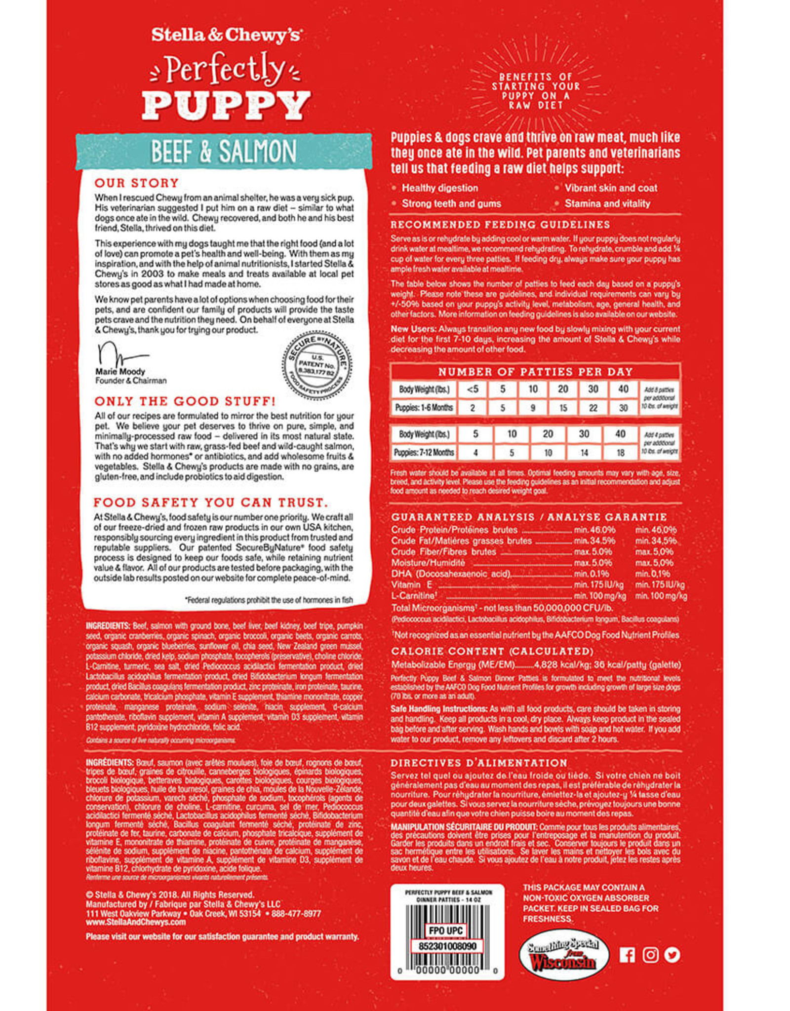 Stella & Chewy's STELLA & CHEWY'S FREEZE-DRIED PUPPY BEEF & SALMON 14OZ