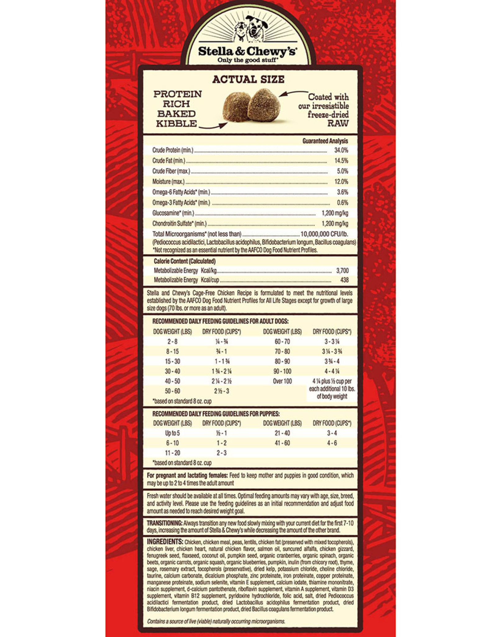 Stella & Chewy's STELLA & CHEWY'S DOG RAW COATED CHICKEN 3.5LBS