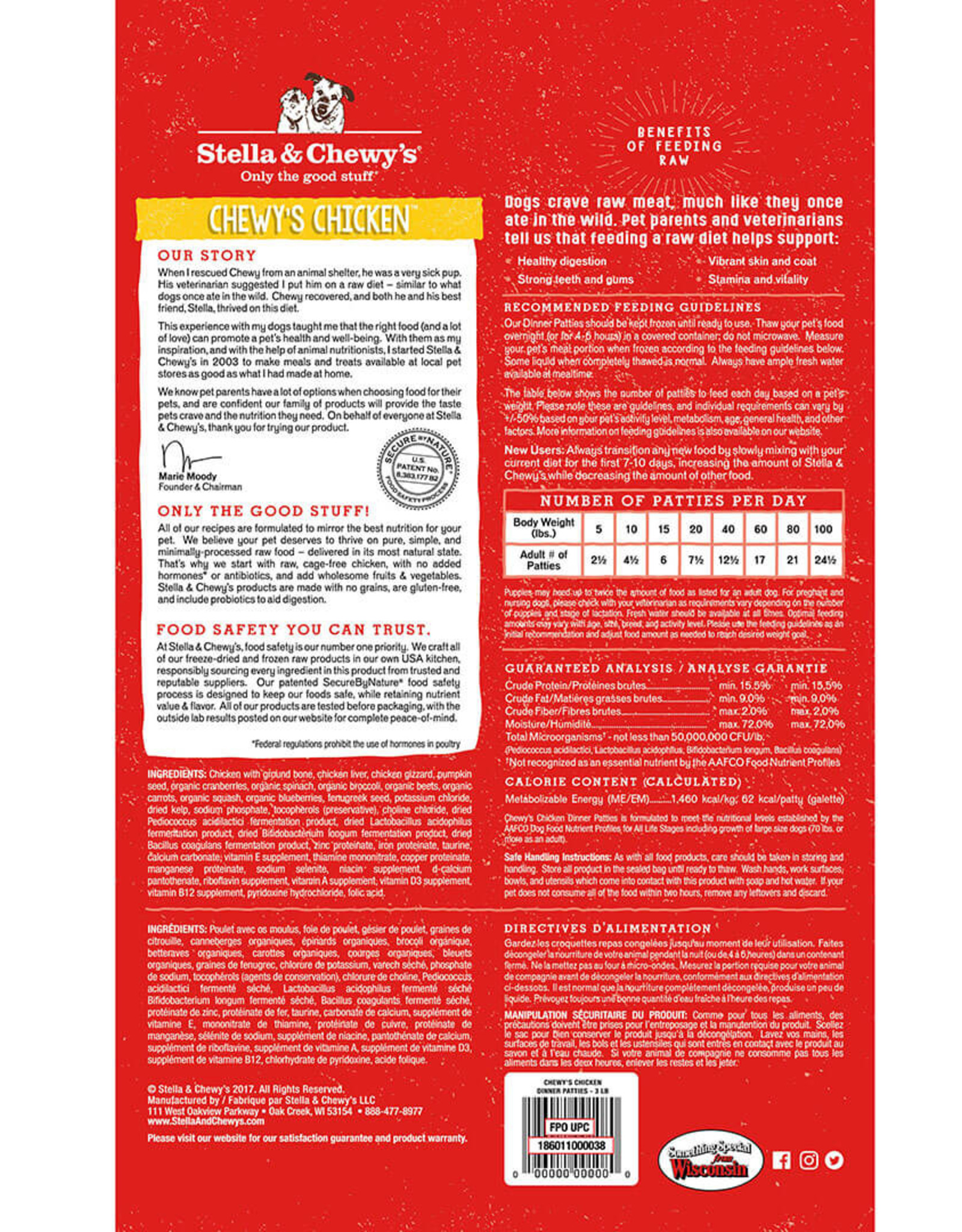 Stella & Chewy's STELLA & CHEWY'S FREEZE-DRIED CHEWY CHICKEN DINNER 25OZ