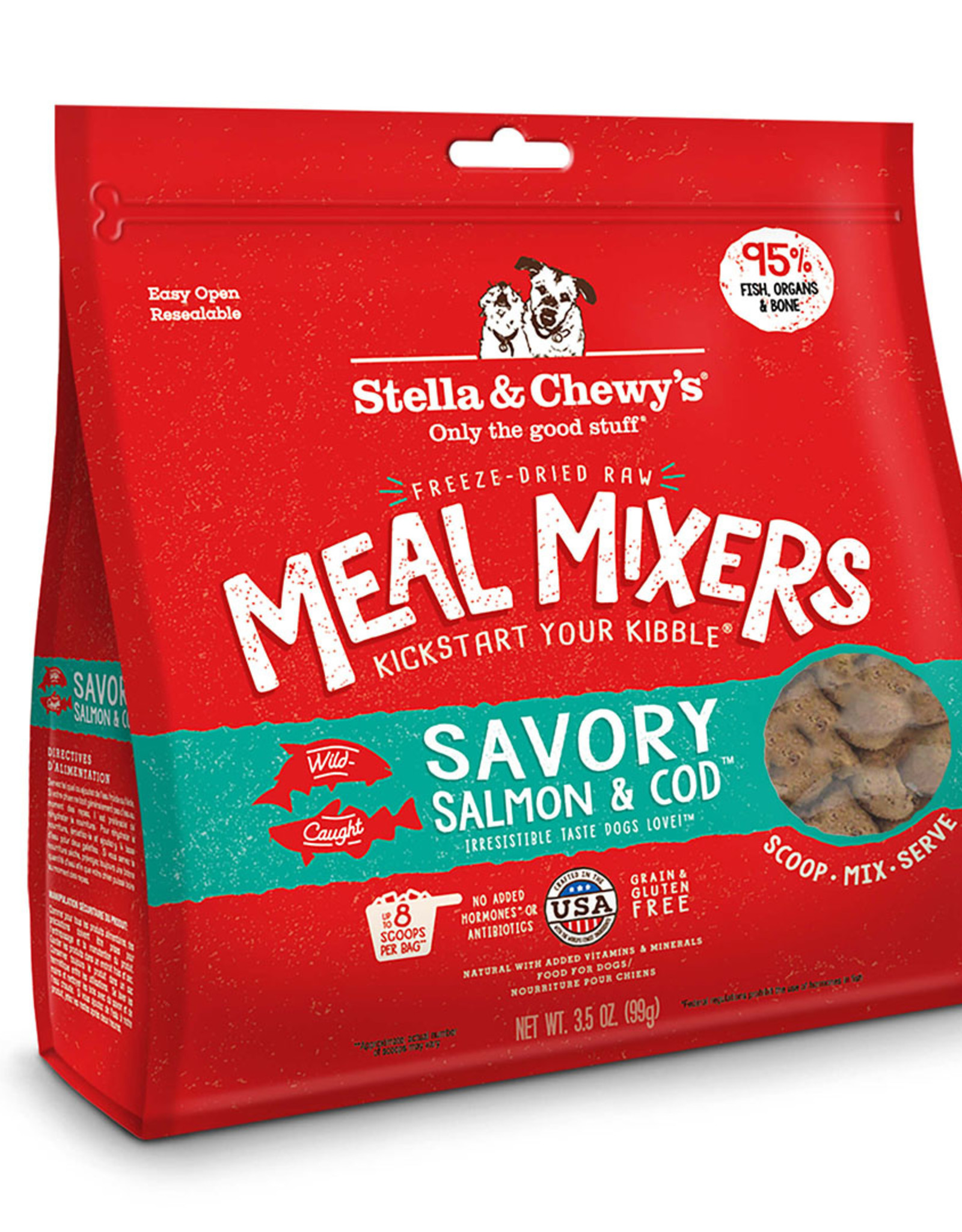 Stella & Chewy's STELLA & CHEWY'S FREEZE-DRIED SAVORY SALMON & COD MEAL MIXERS 9OZ