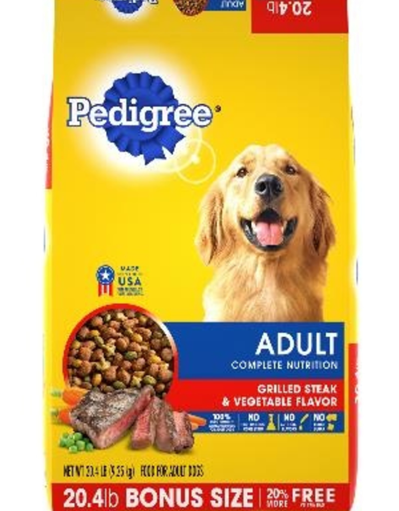 MARS PET CARE PEDIGREE DOG ADULT STEAK & VEGETABLE 44 LBS