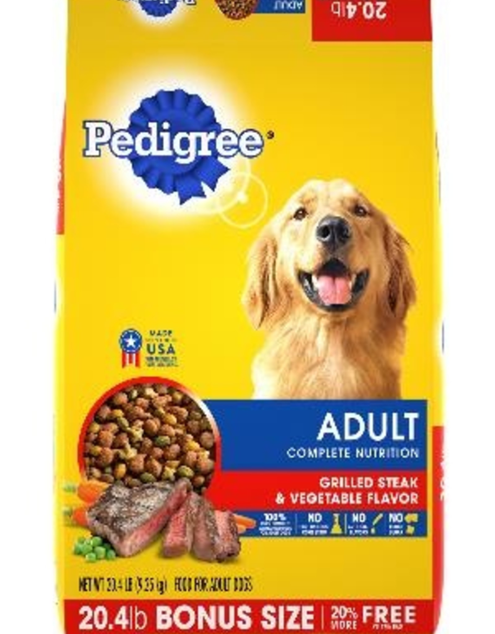 Pedigree Pedigree Adult Steak & Vegetable Dry Dog Food - 44 lb